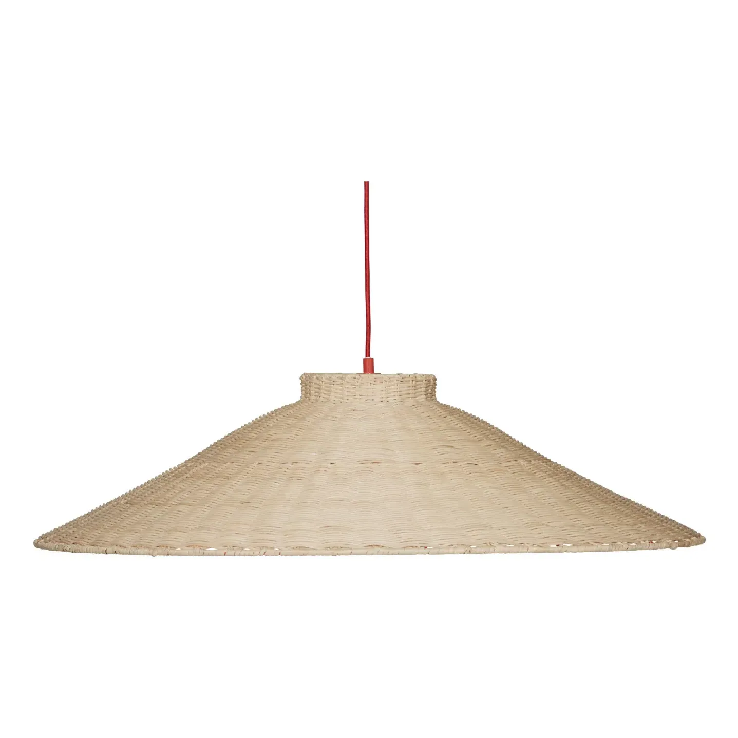 Chand Pendant Lamp - Red, Rattan product