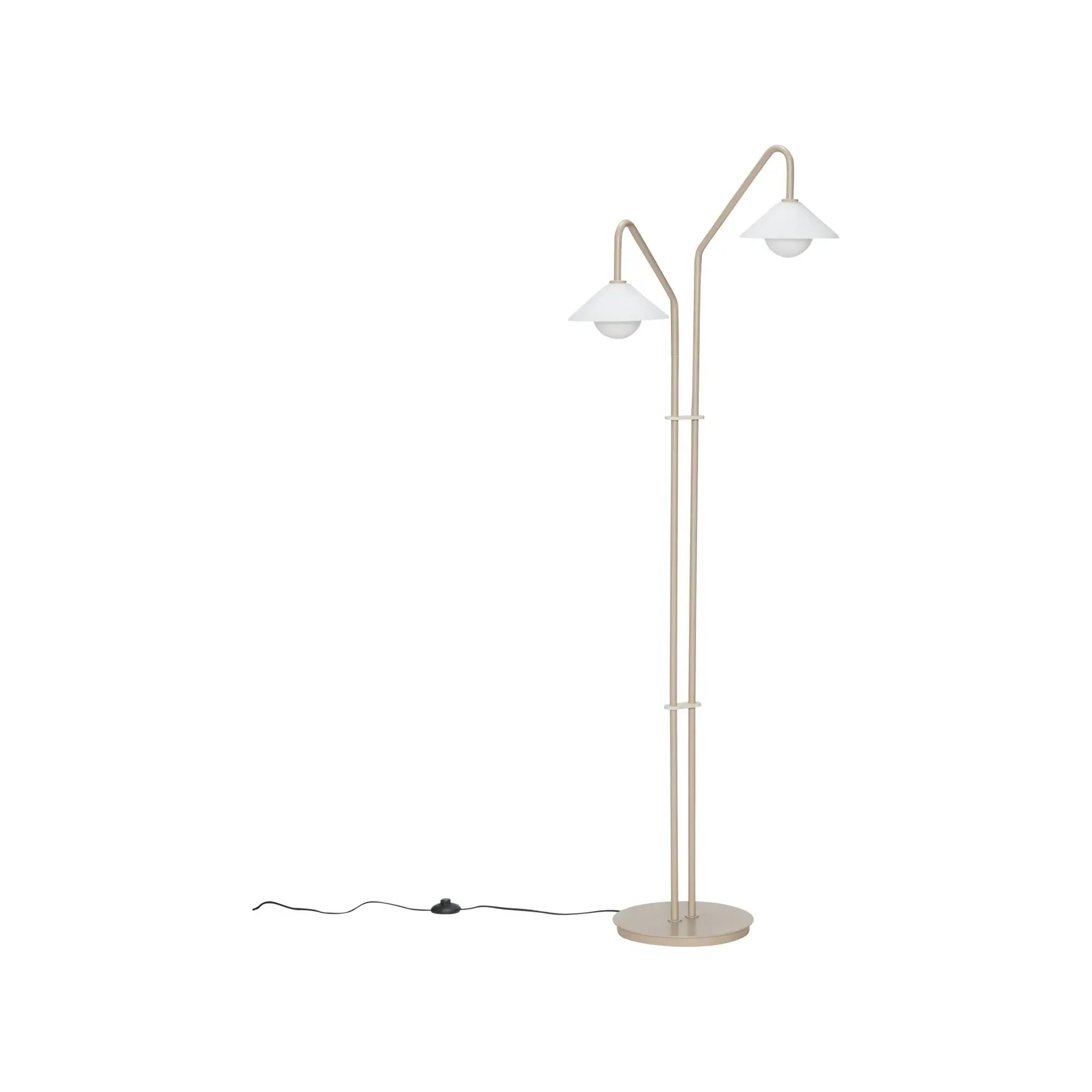 Como Floor Lamp with Adjustable Light Sources - Beige, Glass product