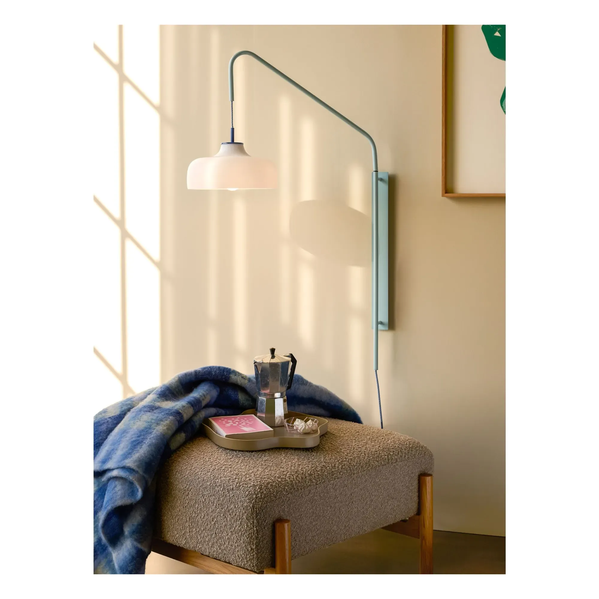 Current Wall Sconce - Blue, Glass & Iron alternate view