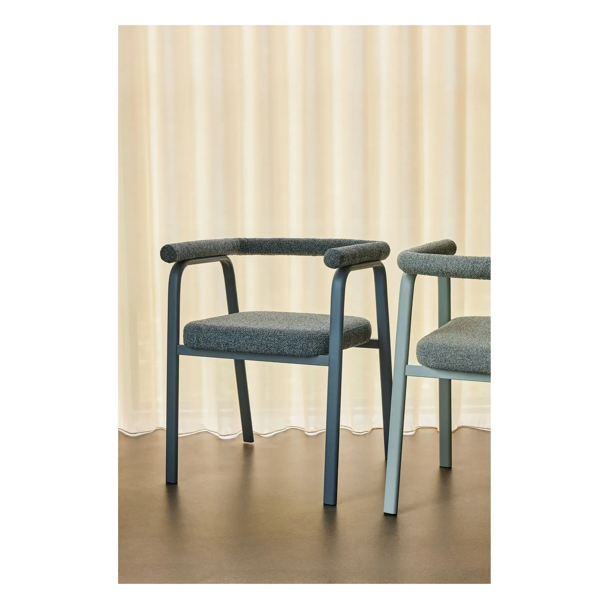 Ecto Dining Chair - Blue, Polyester alternate view