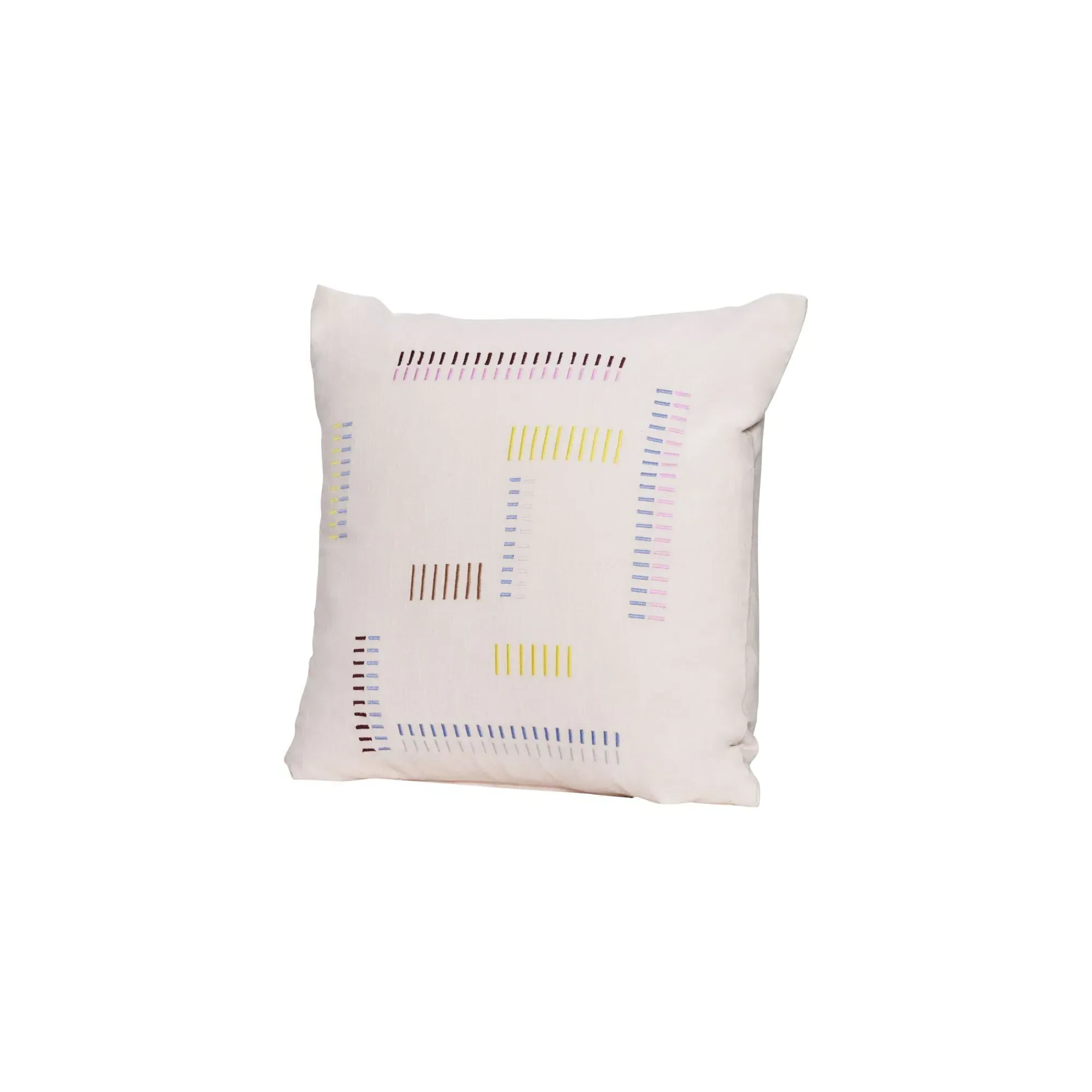 Elodie Square Cushion with Embroidery - Beige, Cotton product