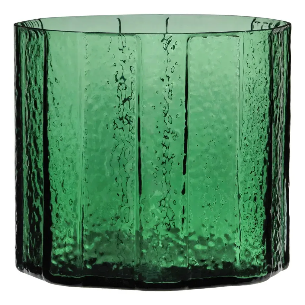 Emerald Hand Blown Glass Vase - Emerald Green product