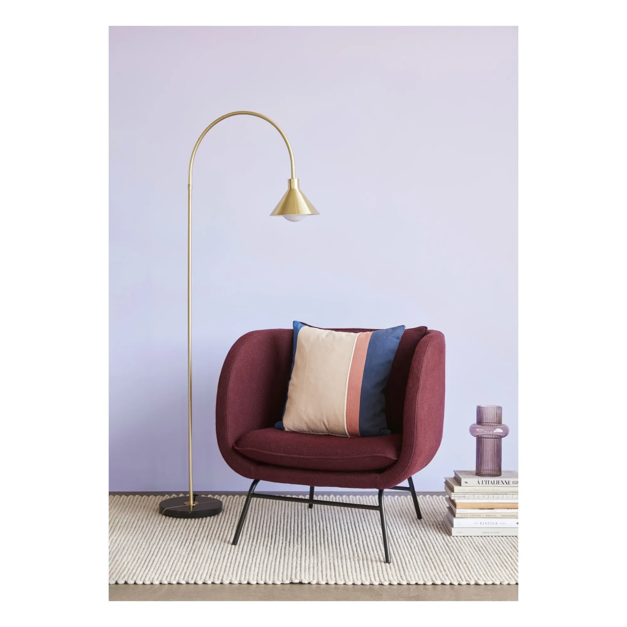 Floor Lamp - Brass, Marble alternate view