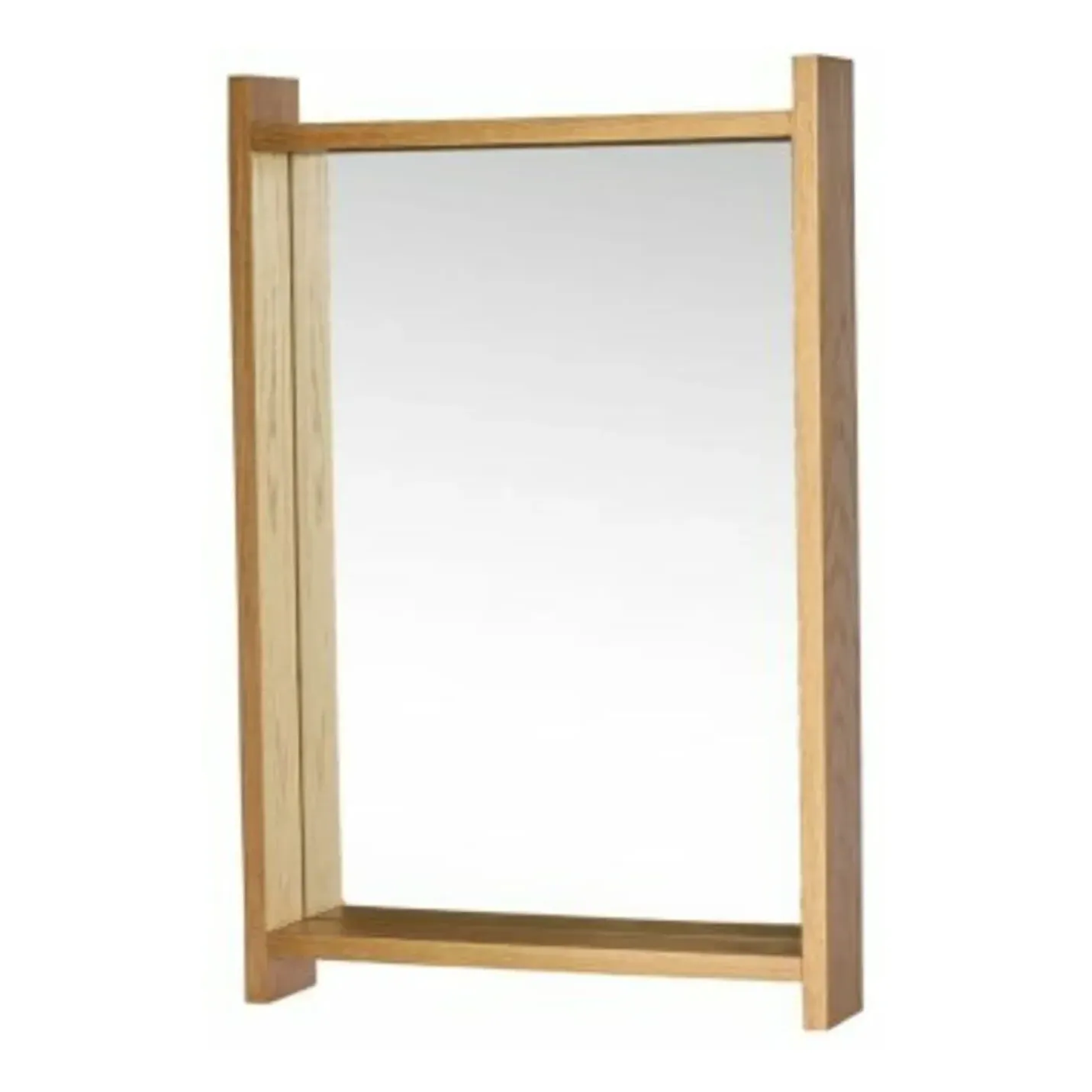 Forma Wall Mirror with Side Storage - Natural, Oak Veneer product