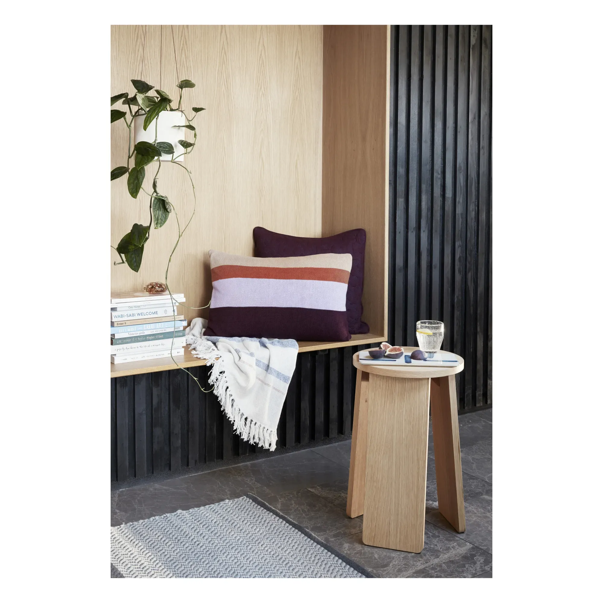 FSC Round Stool - Oak alternate view