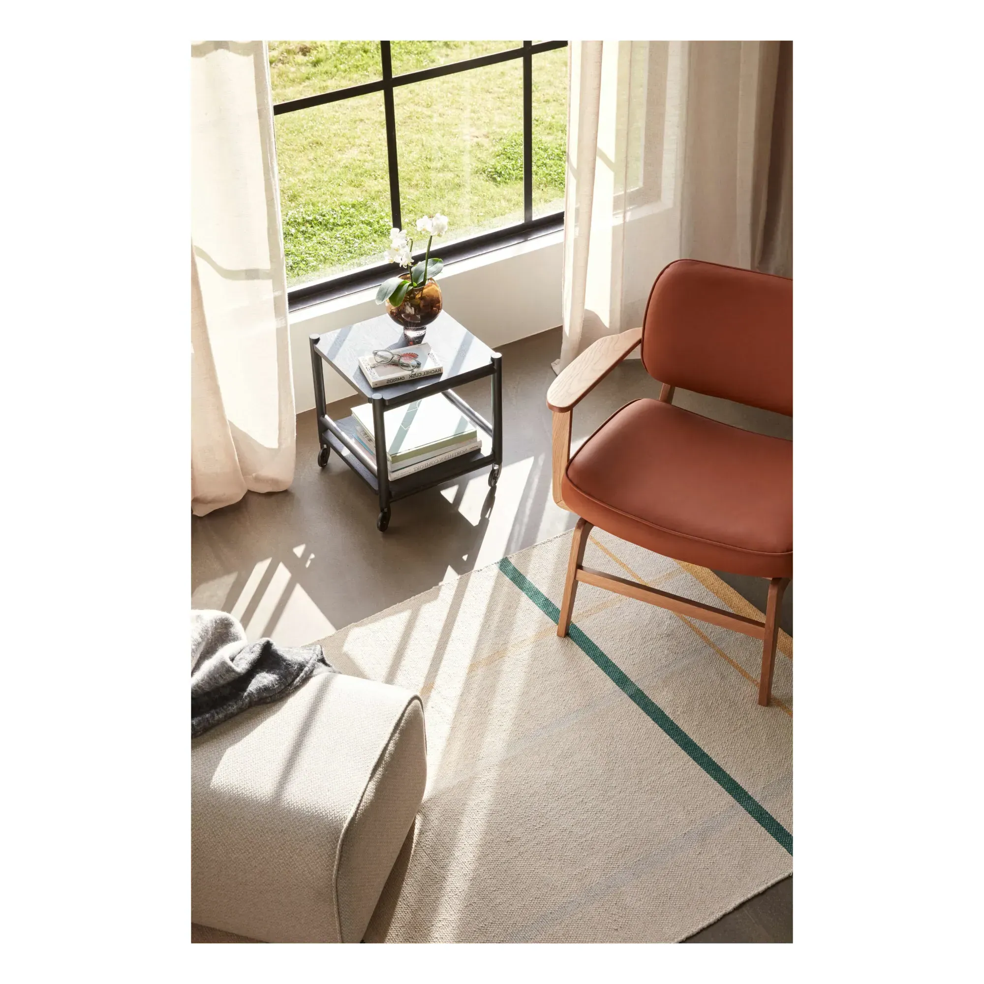 FSC Wooden Base Lounge Chair - Natural, Oak alternate view