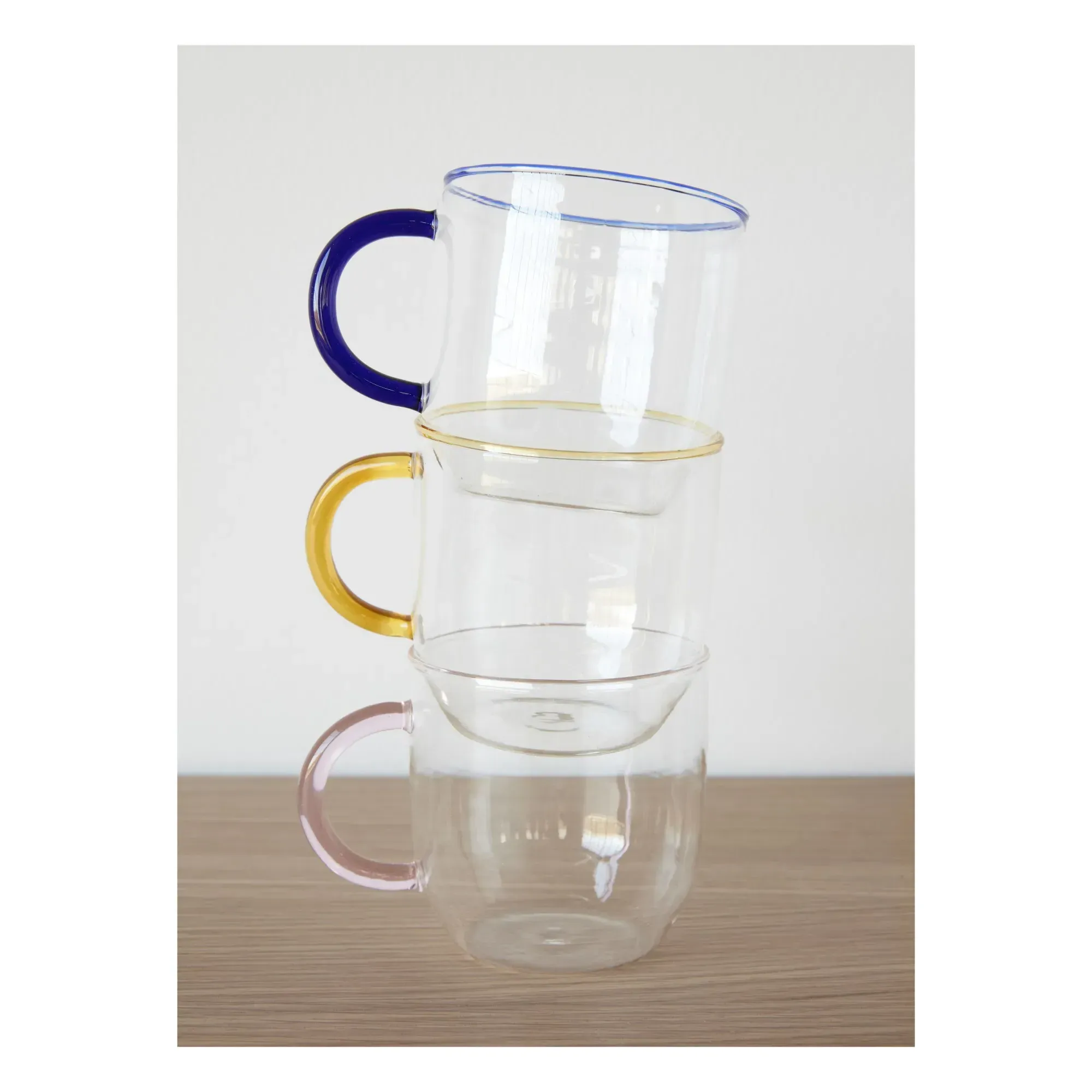 Glass Mugs Set of 4 - Transparent, Glass alternate view