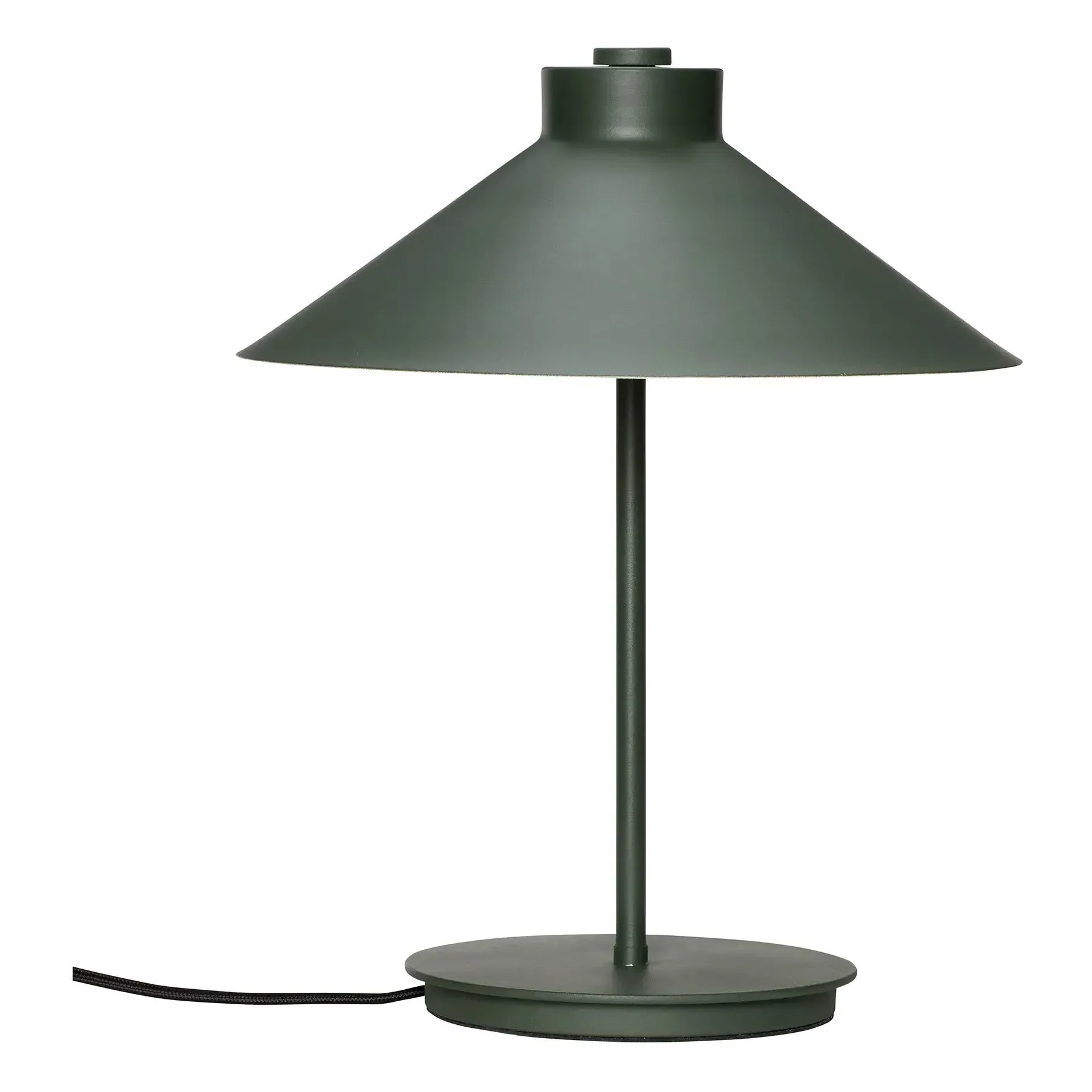 Hübsch Table Lamp with Switch - Dark Green, Metal product