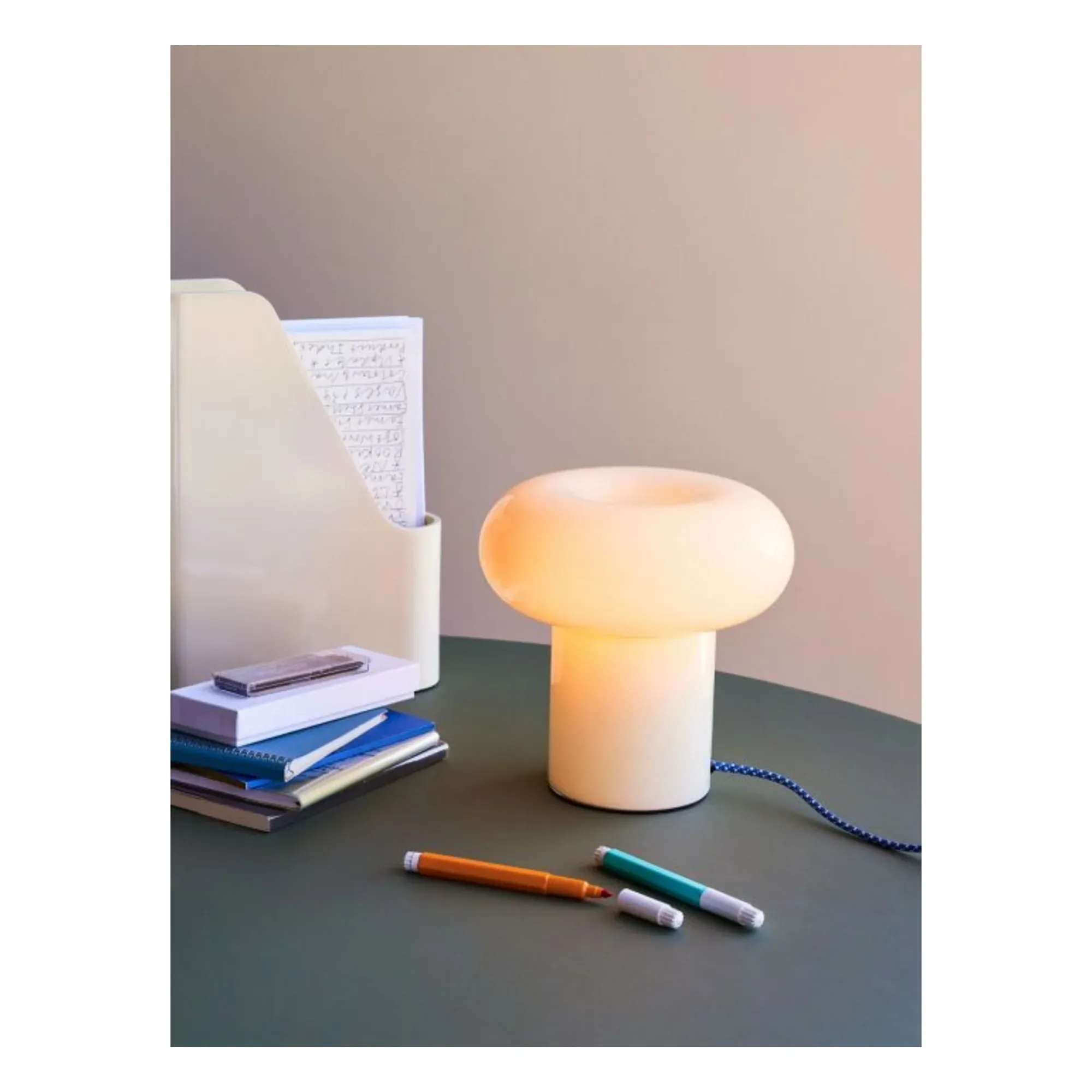 Hues Glass Table Lamp - Green, Glass alternate view