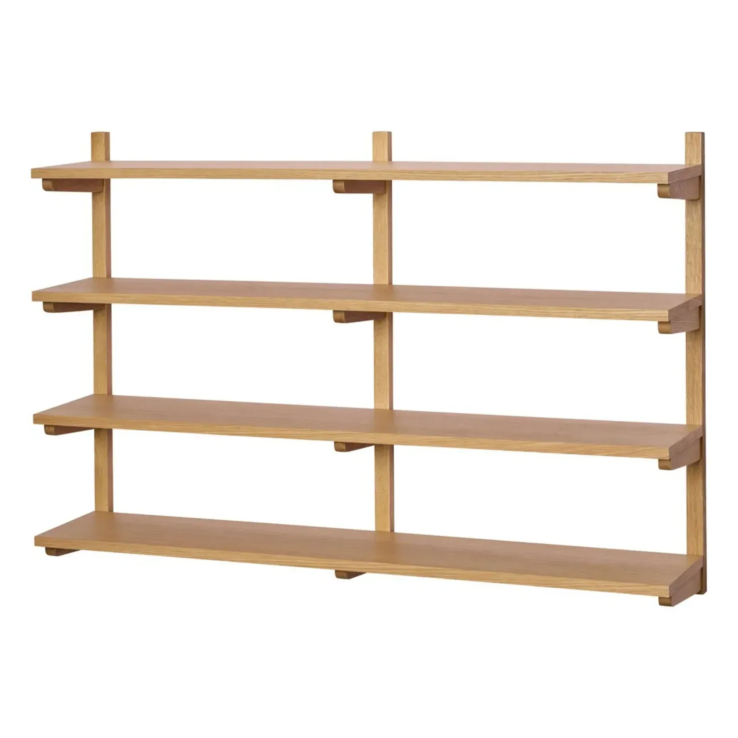 Long Wall-Mounted Shelf - Natural, Oak Veneer product
