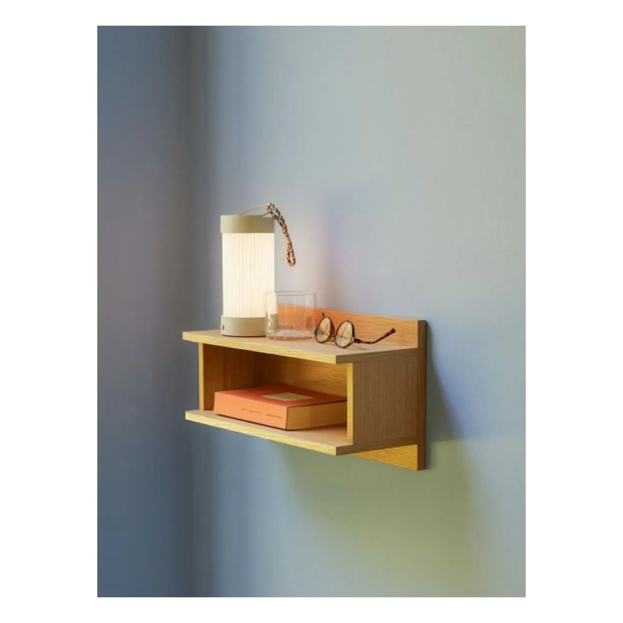 Mitsy Oak Wall Shelf - Natural, Oak Veneer alternate view