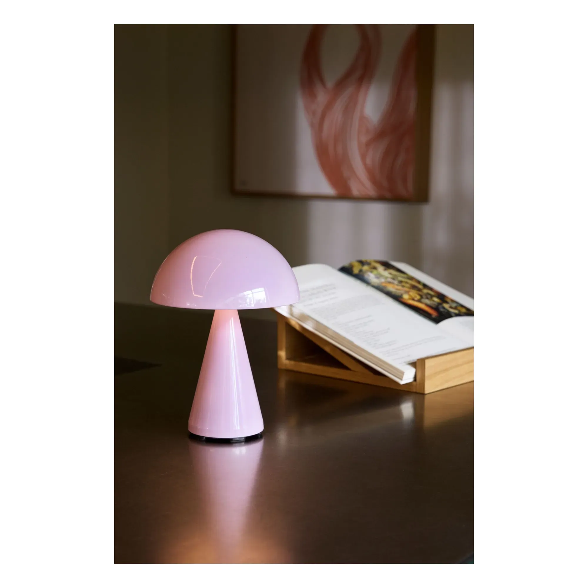 Mush Nomad Portable Table Lamp - Pale Pink, Acrylic alternate view