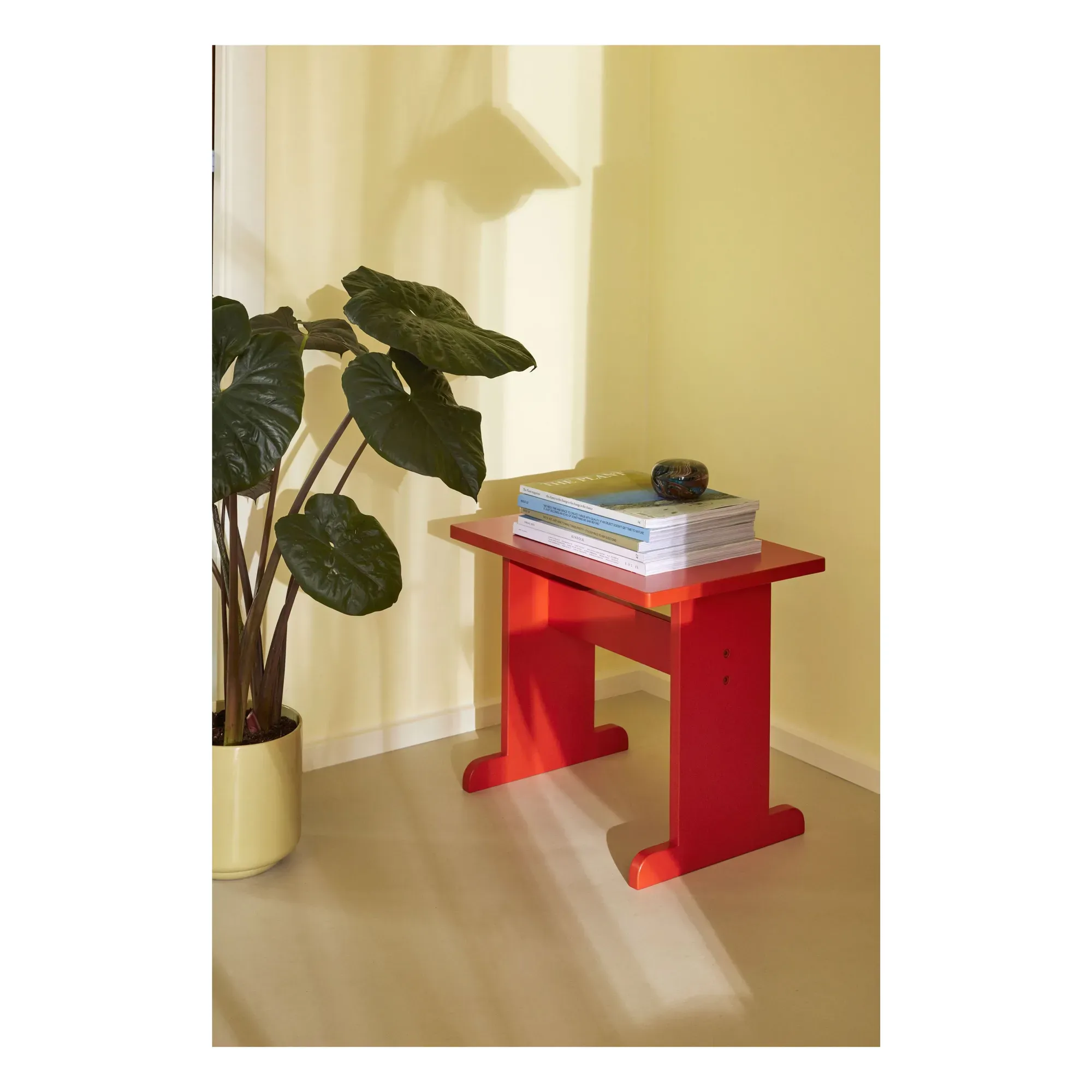 Play Side Table - Red, Ash Wood alternate view
