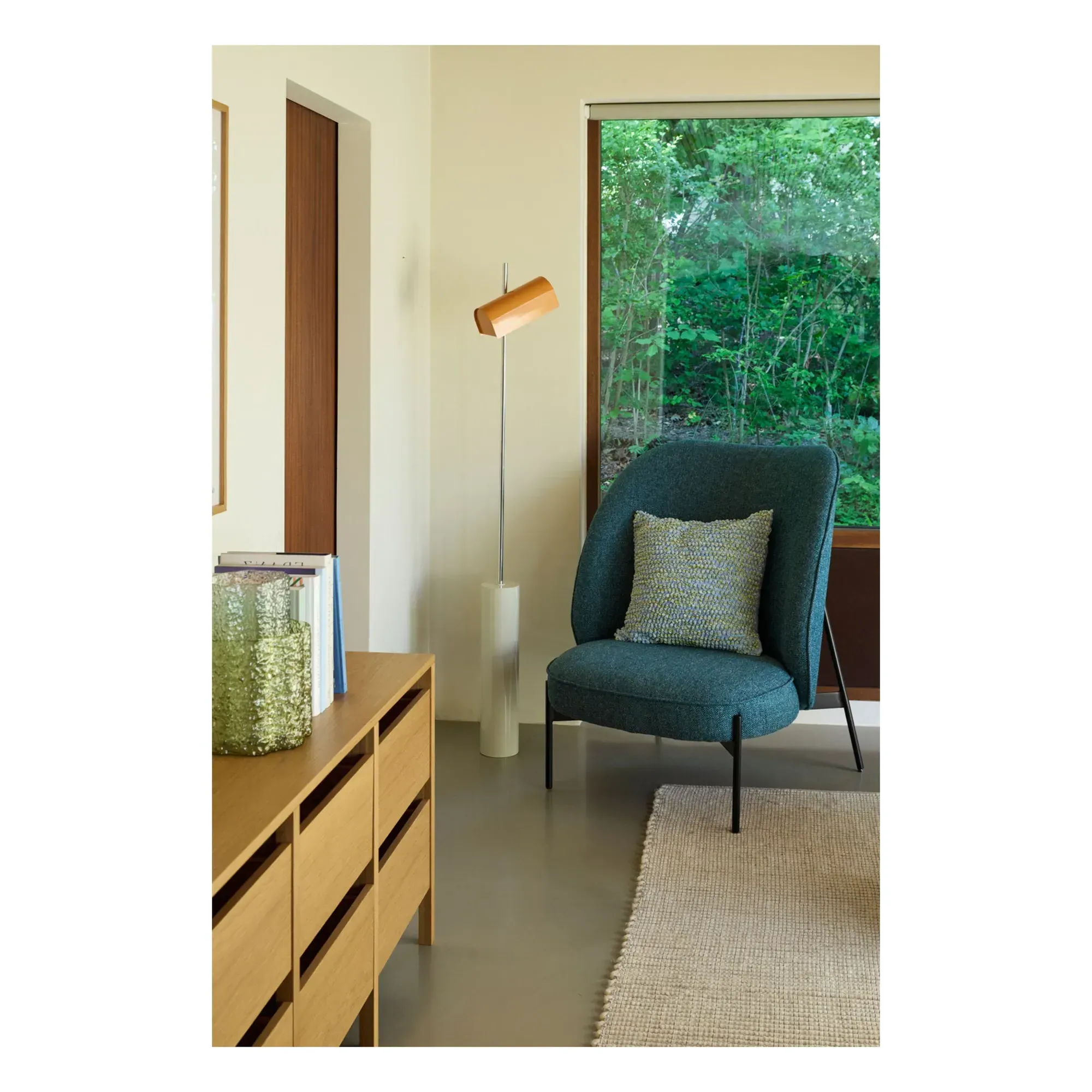 Reflector Floor Lamp - Orange, Iron alternate view