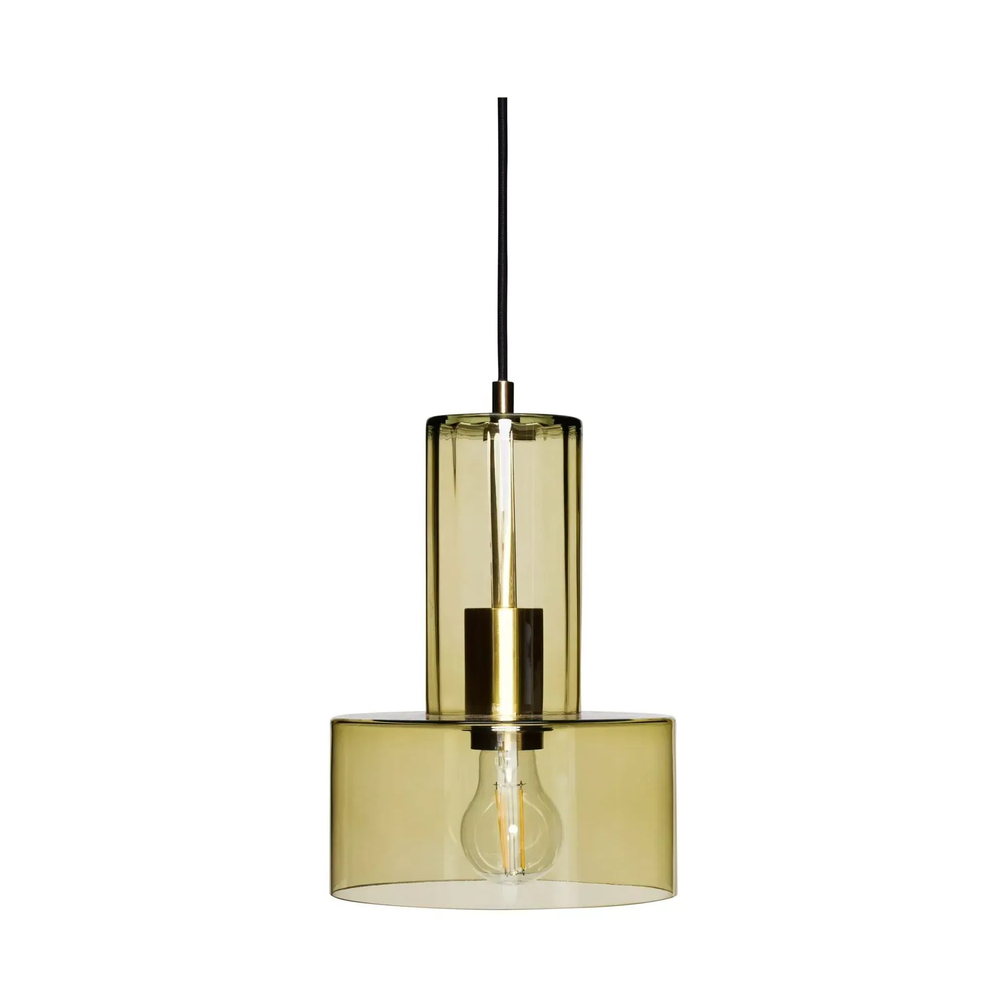 Ripple Glass Pendant Light - Olive Green product