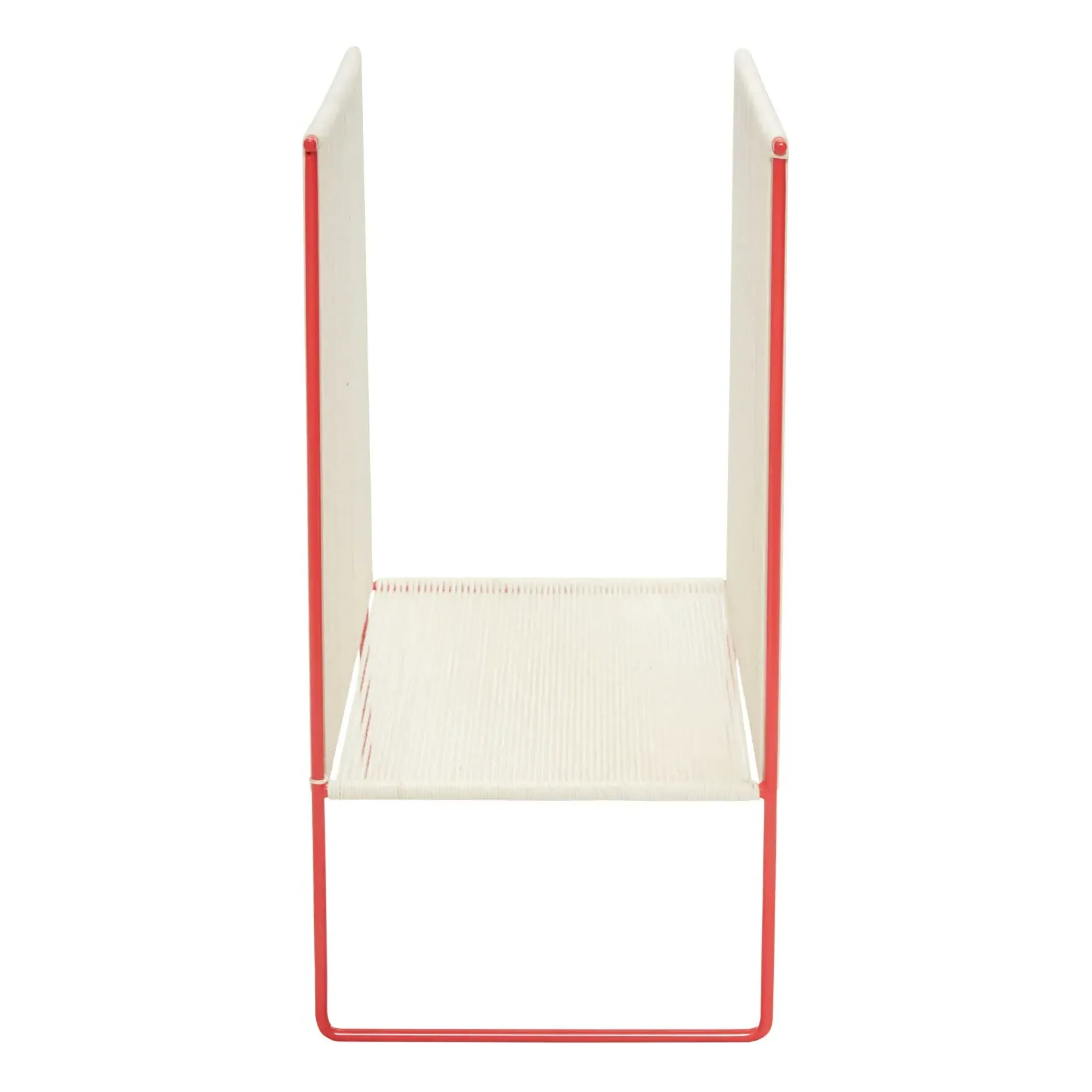 Rope and Metal Magazine Rack - Red alternate view