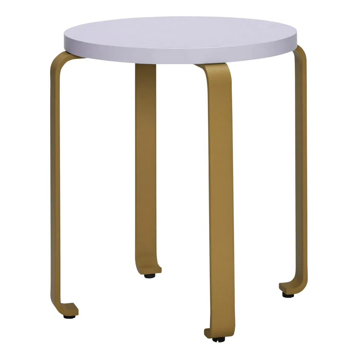 Smile Round Stool - Khaki, Ash Wood product