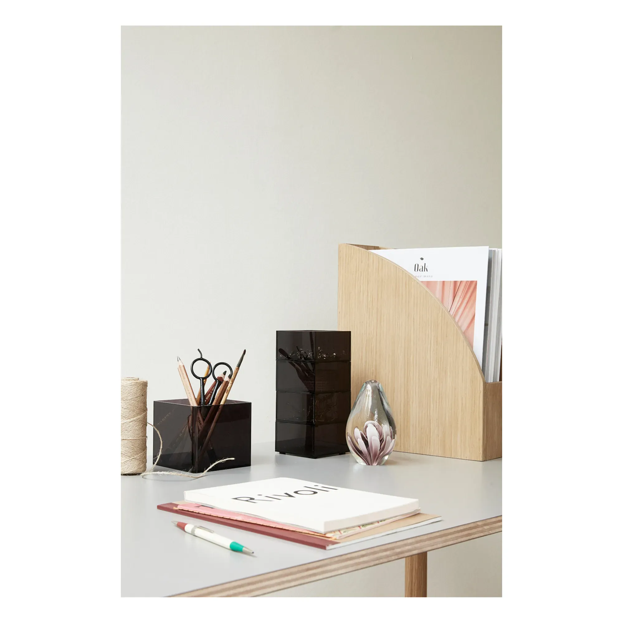 Square Storage Box - Black, Acrylic alternate view