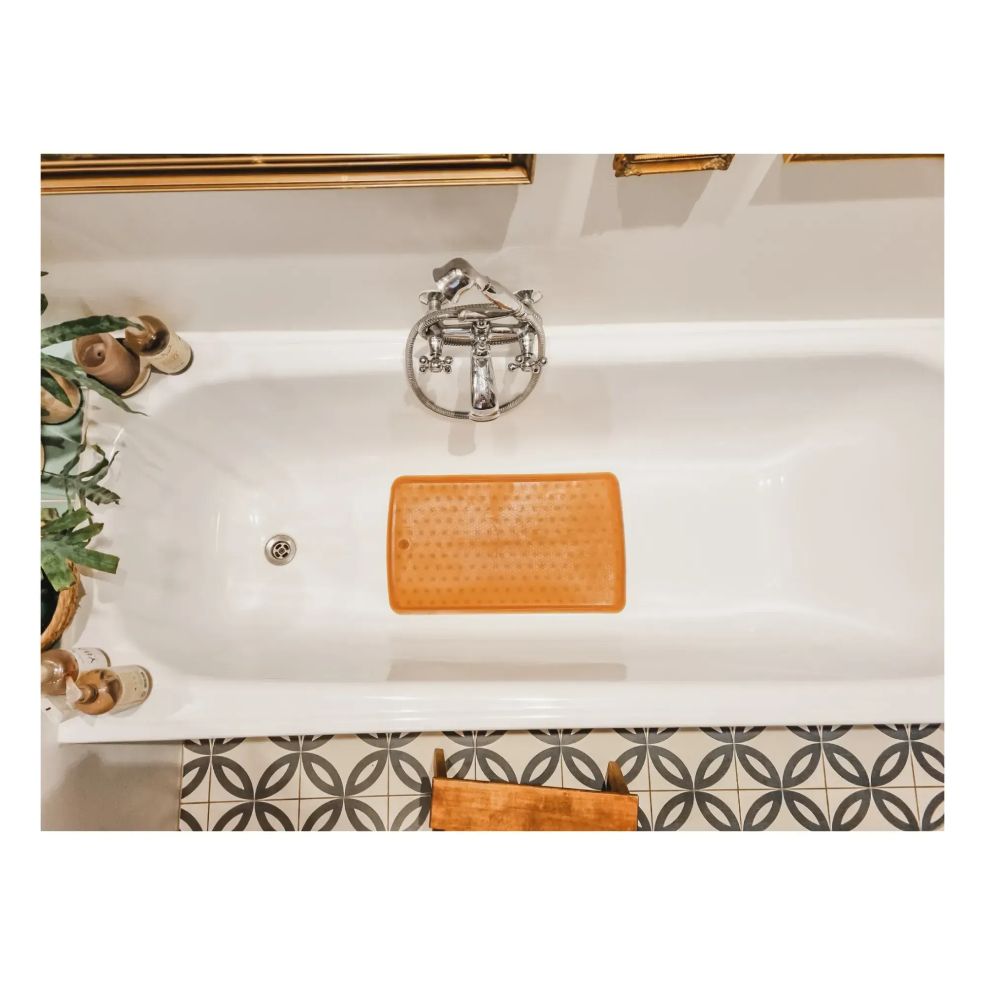 Hevea Antiskid Bath Mat - Natural, Rubber alternate view
