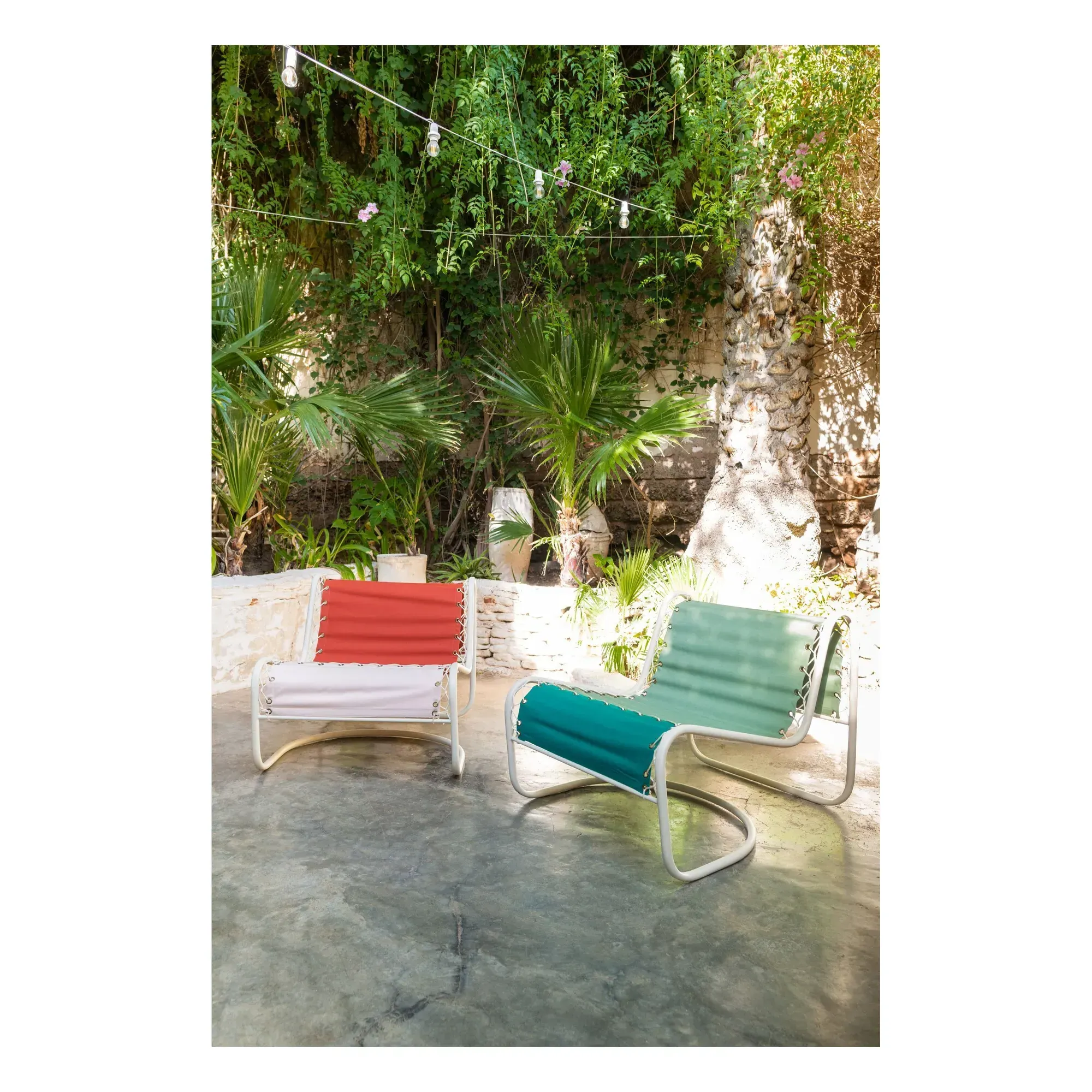 Campo Outdoor Armchair - Fern, Iron & Sunbrella Canvas alternate view