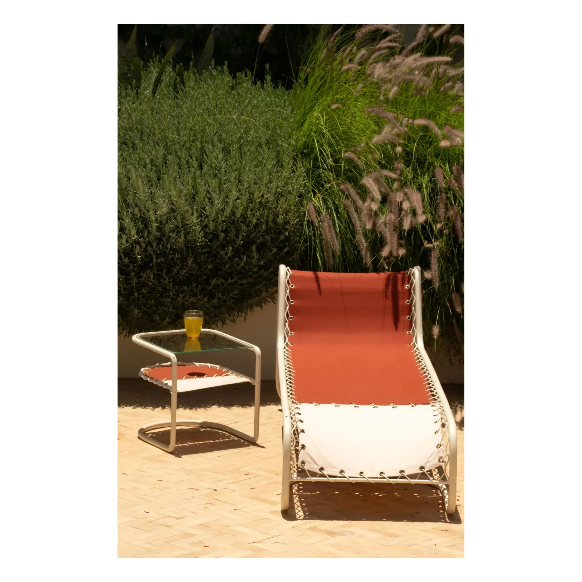 Campo Outdoor Side Table - Terracotta, Iron alternate view