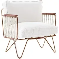 Croisette Armchair - Brown, Cotton alternate view