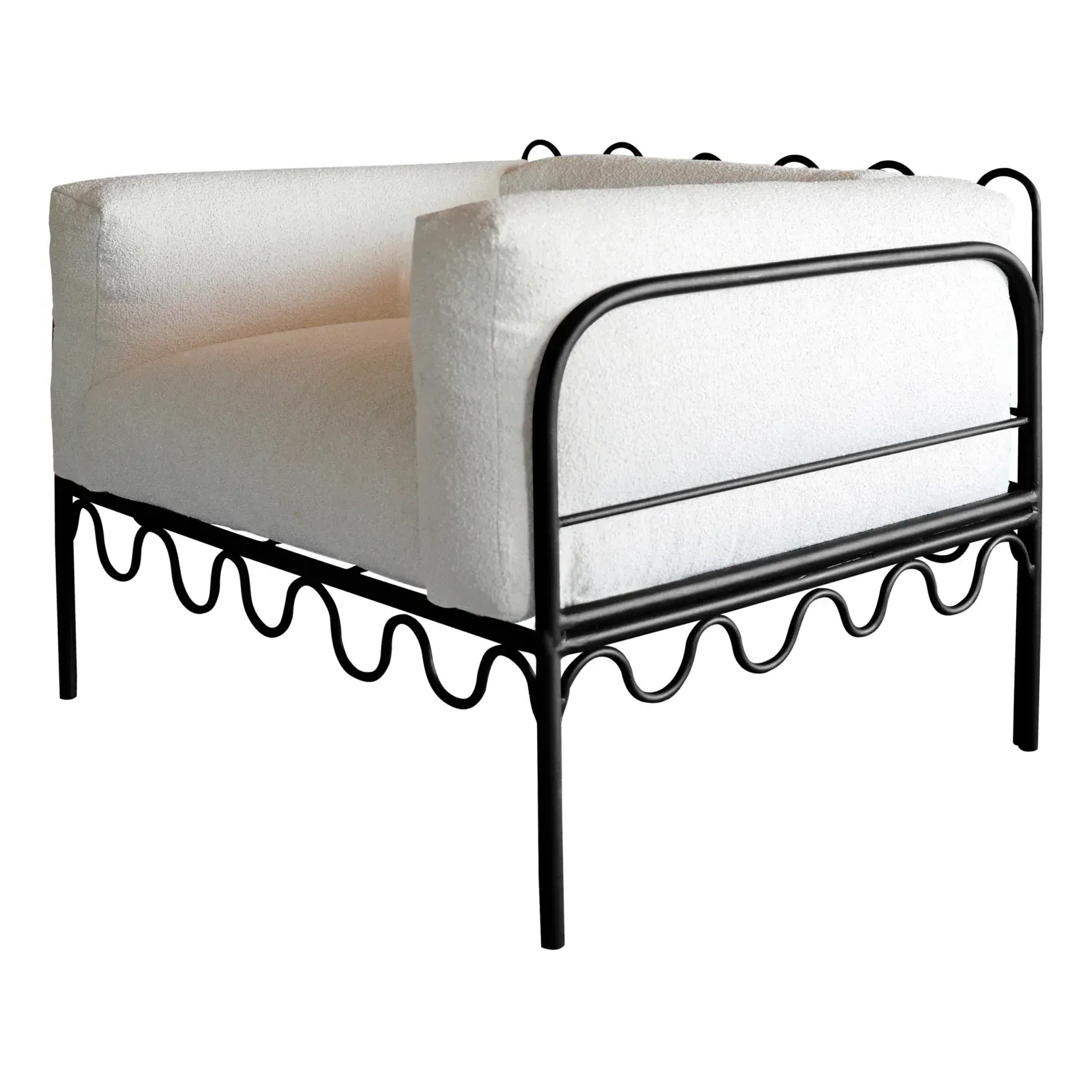 Dolores Lounge Chair - Ecru, Bouclette product