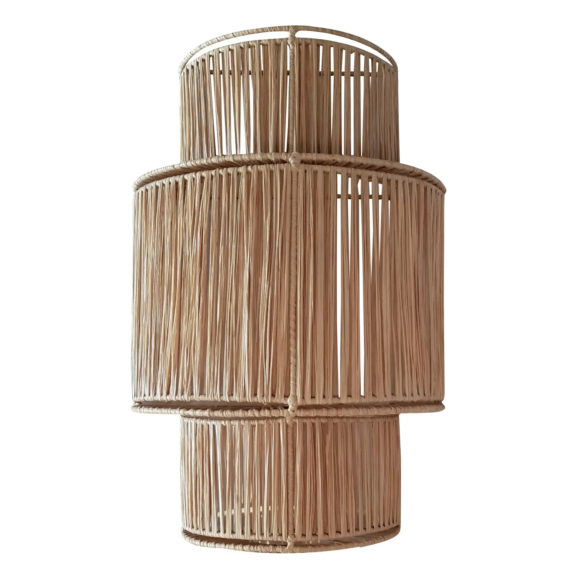 Raffia 3-Level Wall Light - Gold, Iron product
