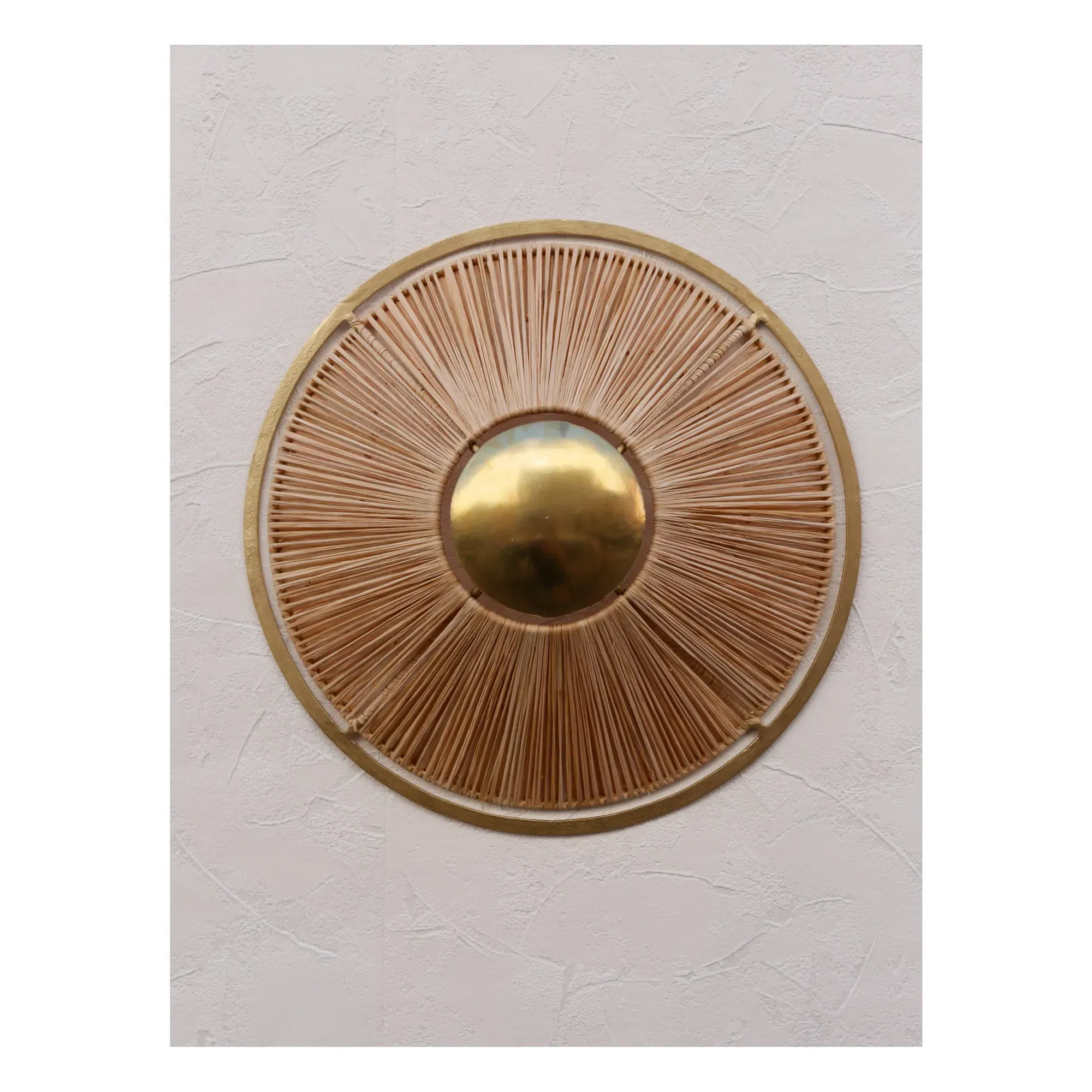 Raffia Wall Light Lampshade - Natural, Raffia alternate view