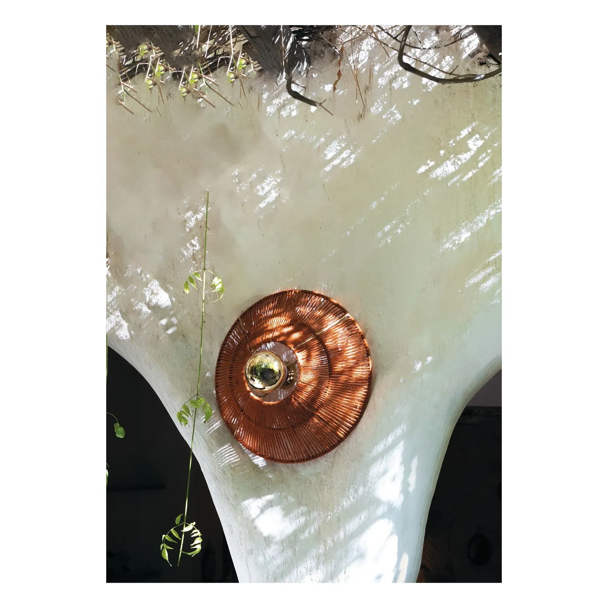 Virgo Wall Lamp - Rust, Wool product