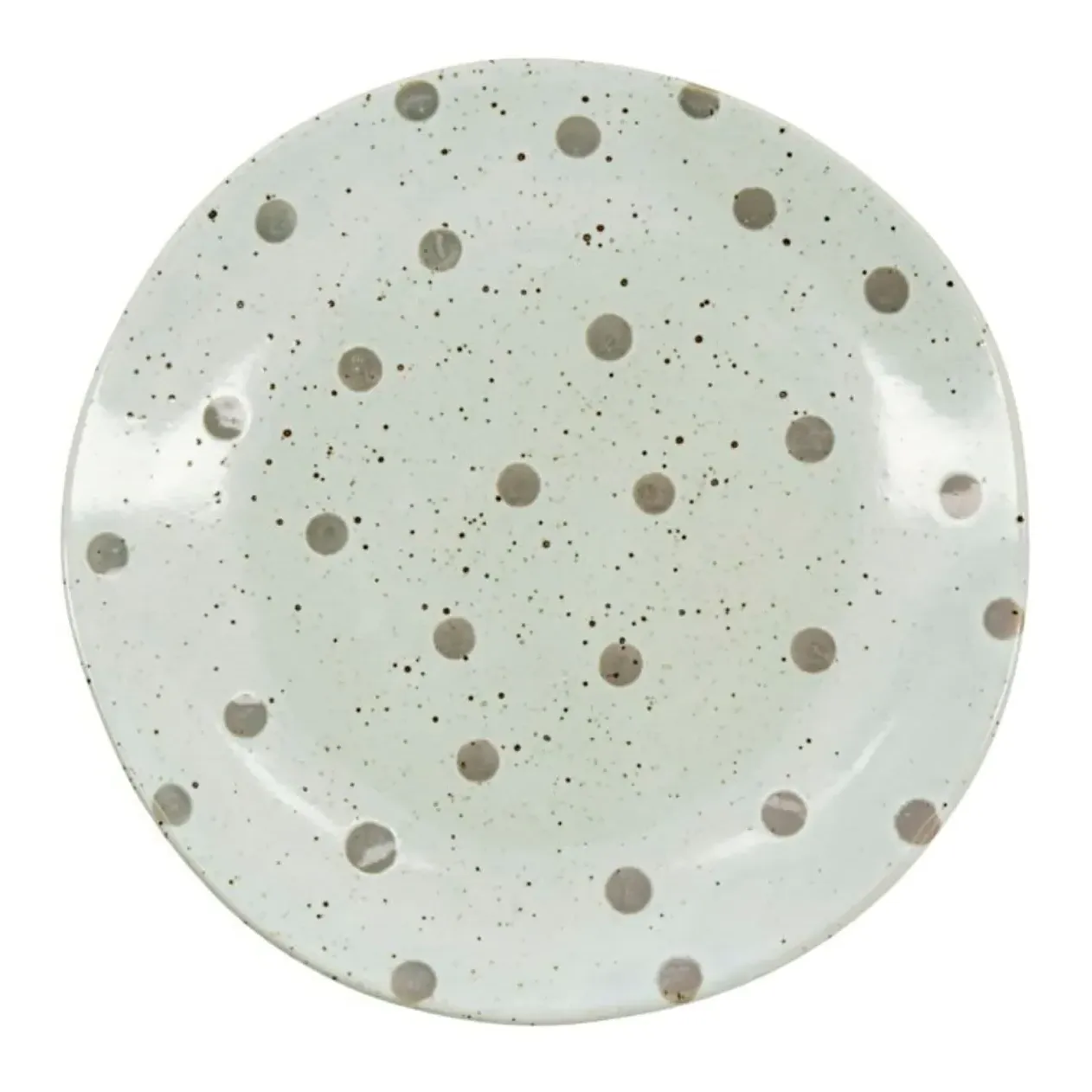 Dots Stoneware Plate - Beige product