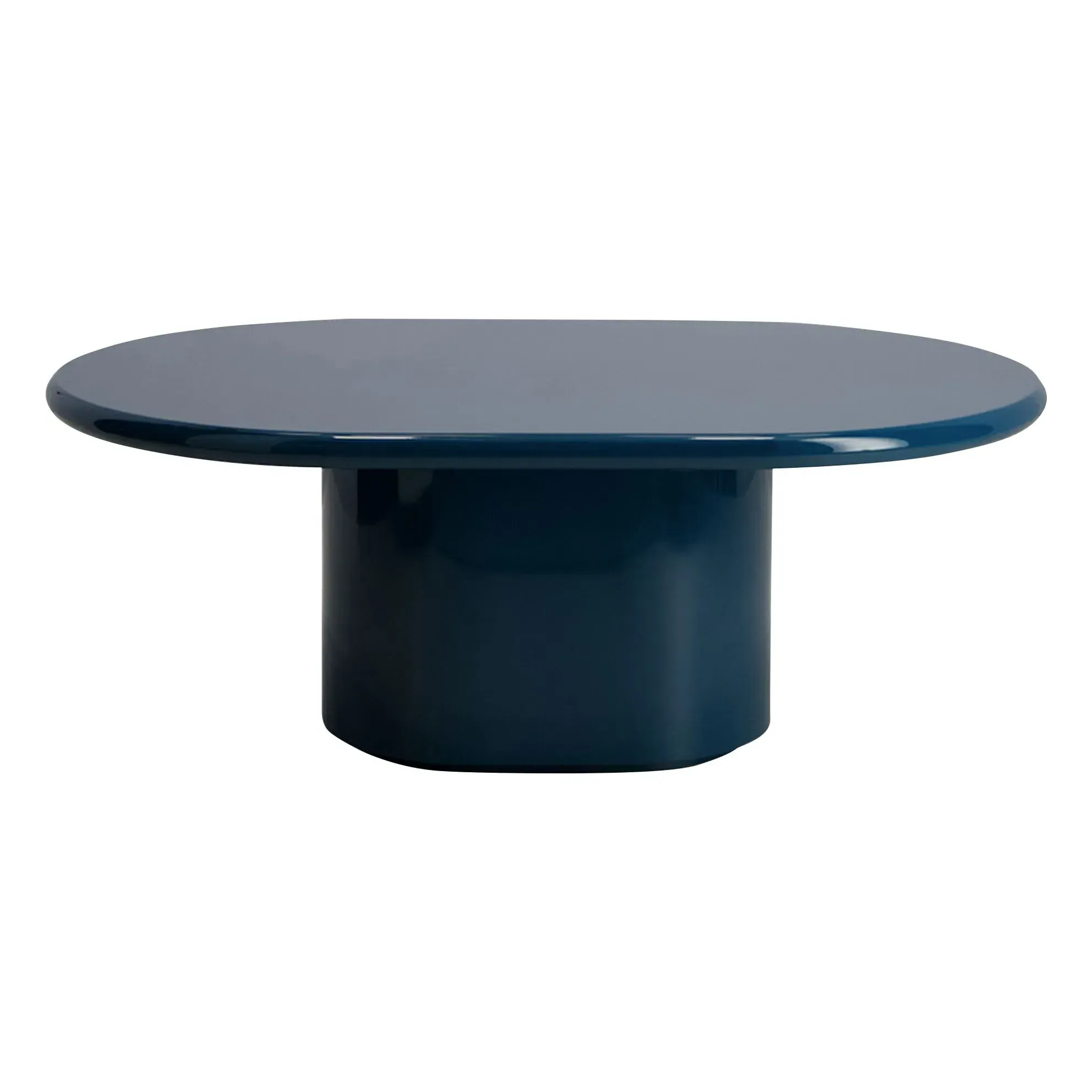 Amendoeira Coffee Table - Petrol Blue, Lacquered Wood product