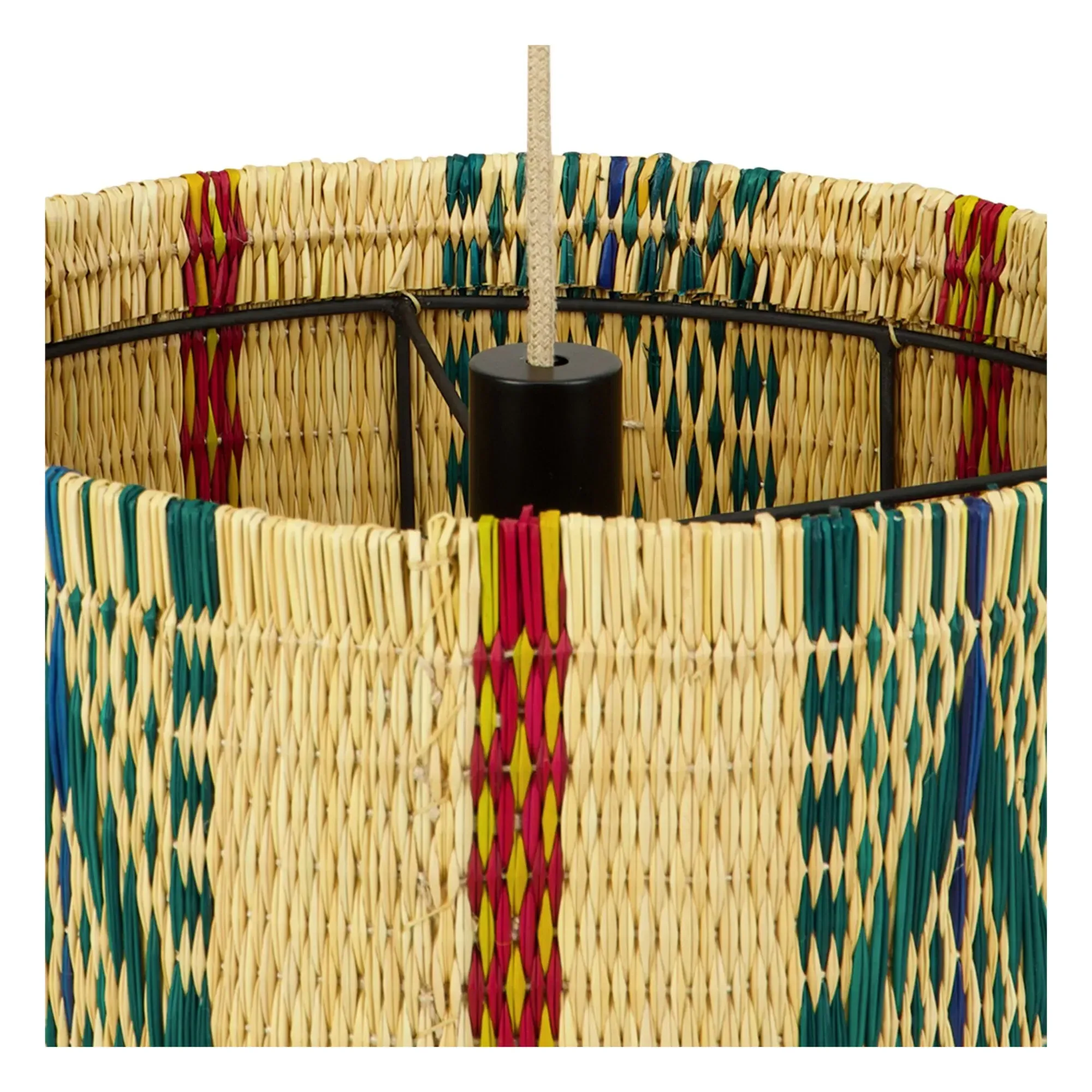 Coruche Hanging Lamp - Multicoloured, Wicker alternate view