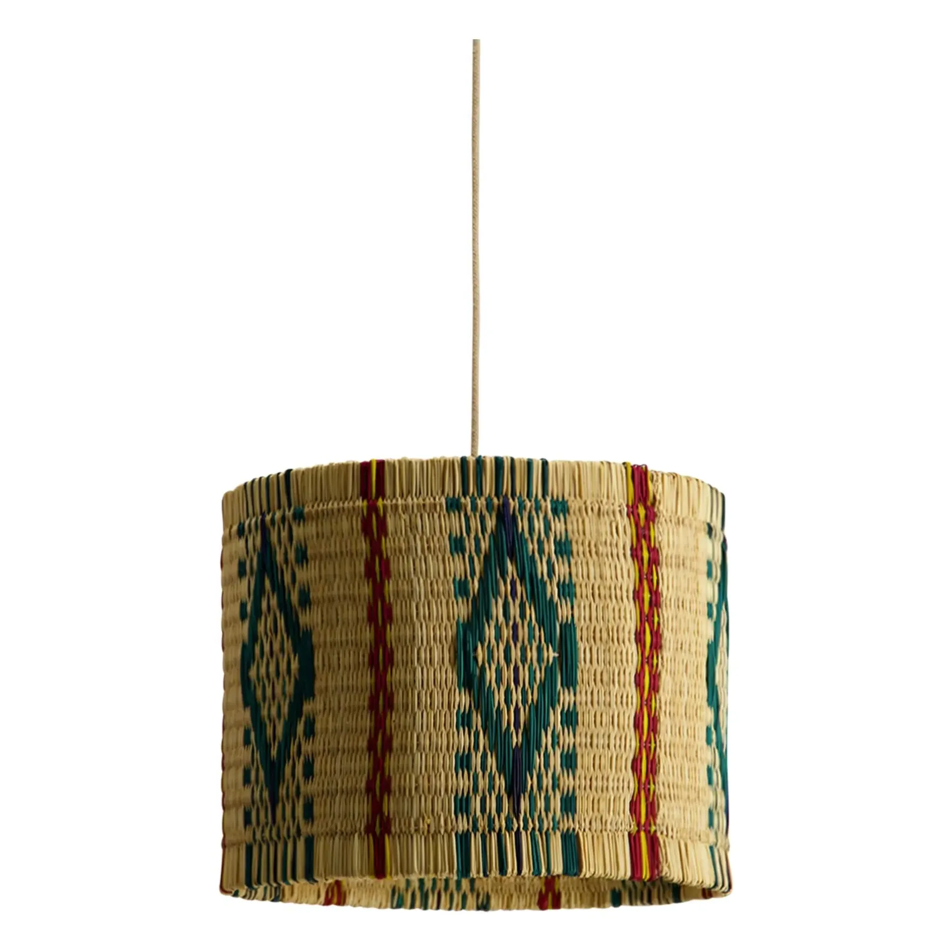 Coruche Woven Wicker Hanging Lamp - Multicoloured, Reed product