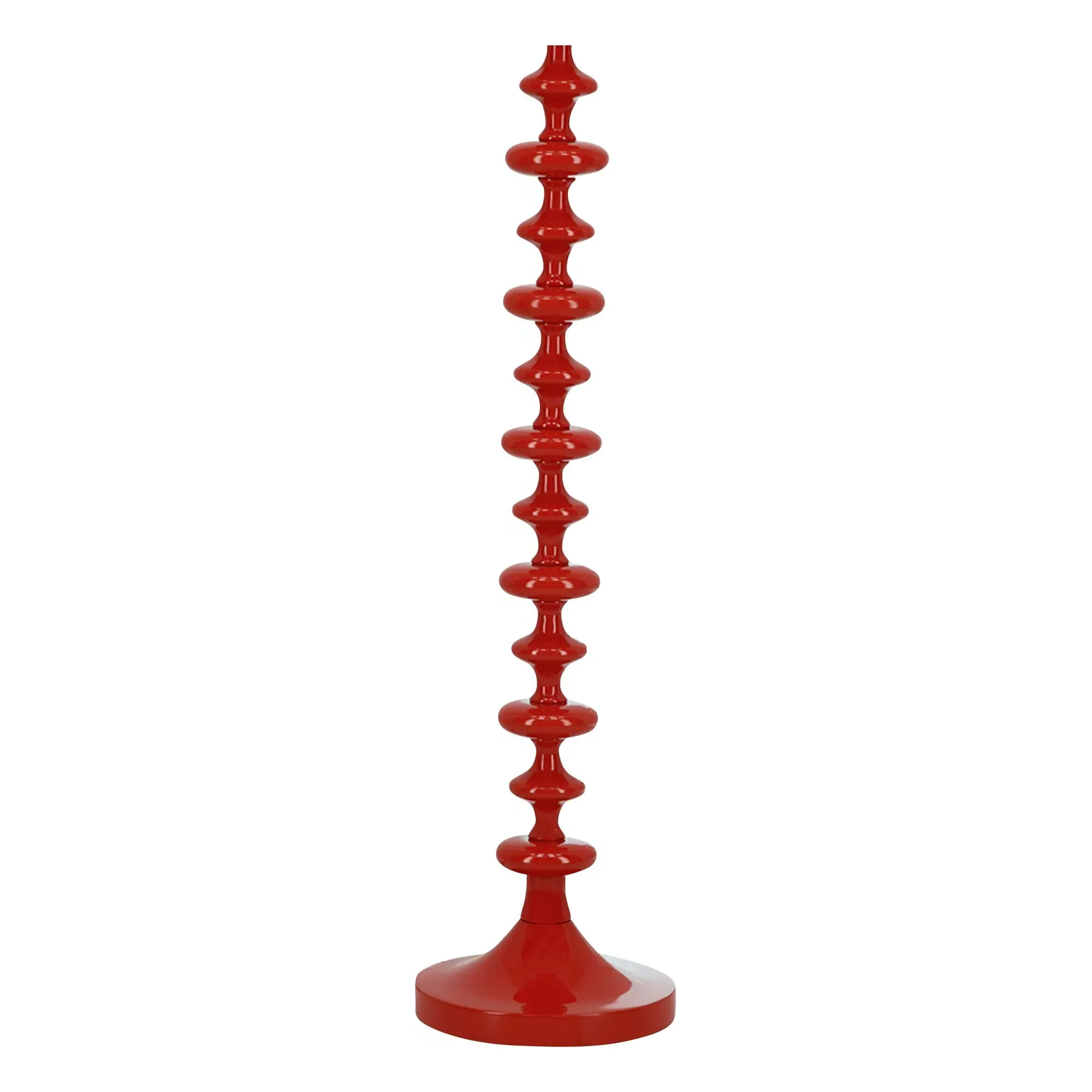 Freixo Floor Lamp Base - Brick Red, Wood product