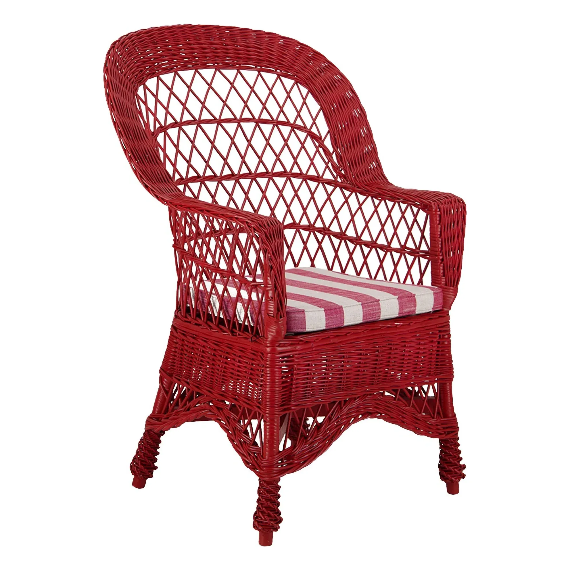 Furnas Armchair - Carmine Red, Wicker product