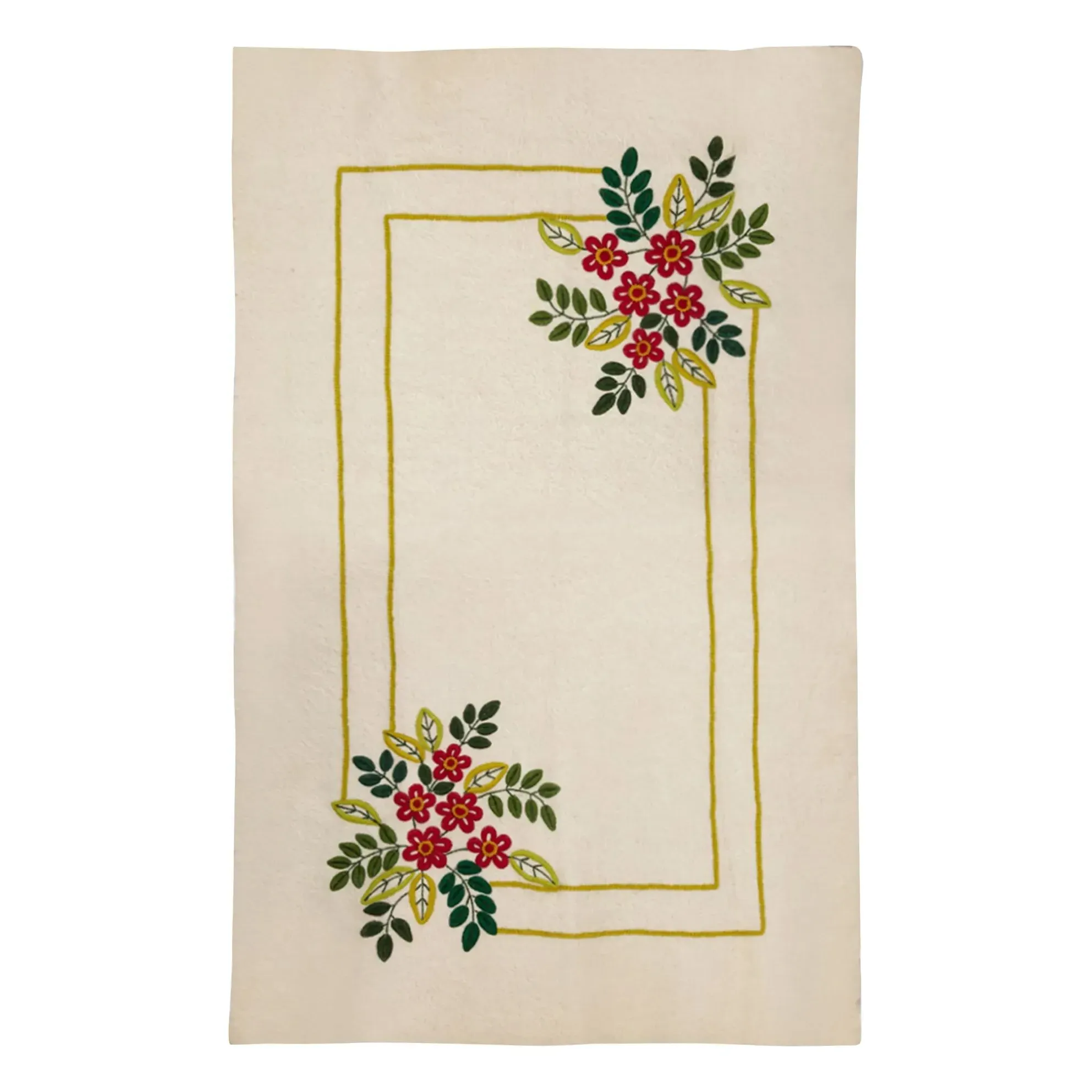 Mécia Embroidered Wool Throw - Multicoloured product
