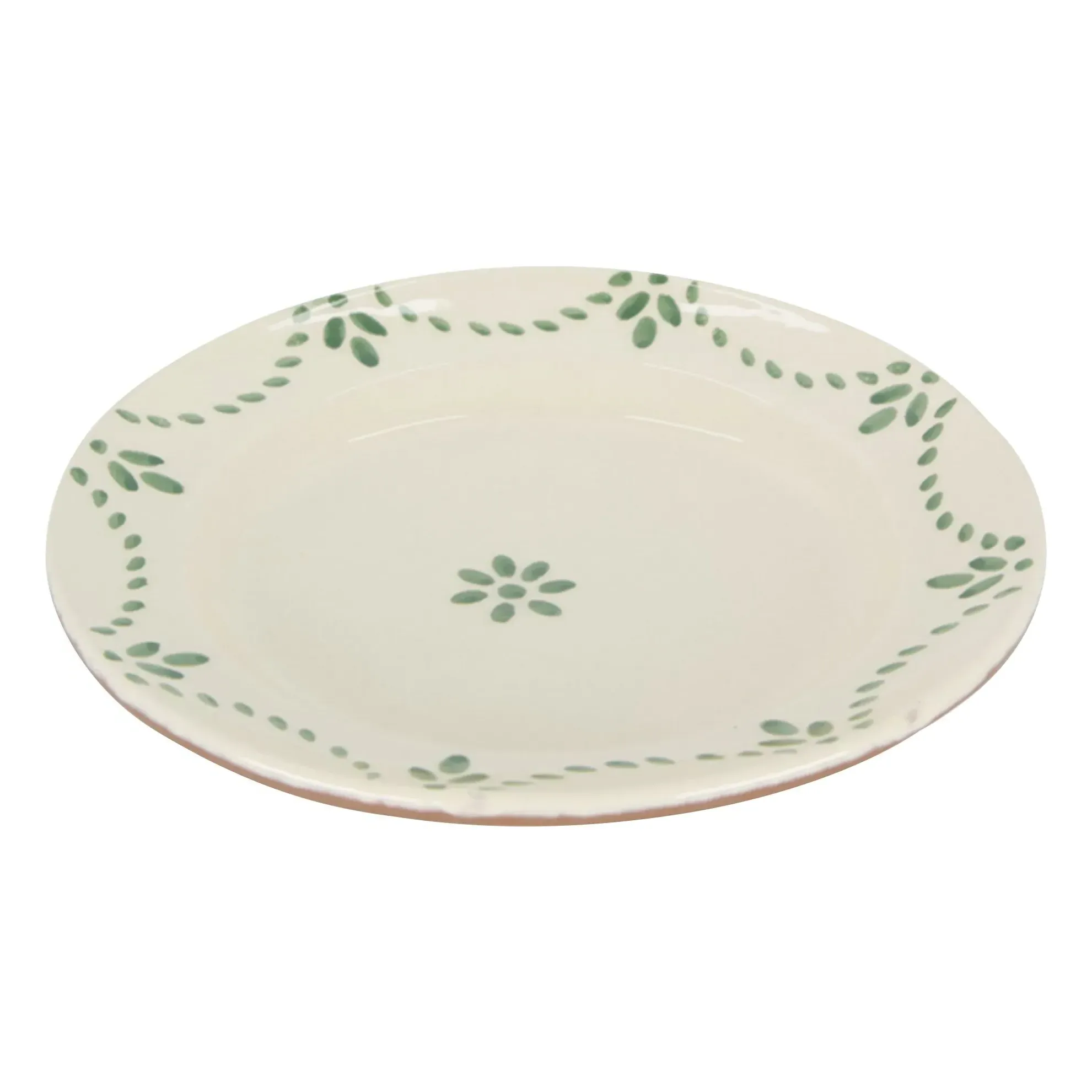 Viana Dessert Plate - Green, Stoneware alternate view