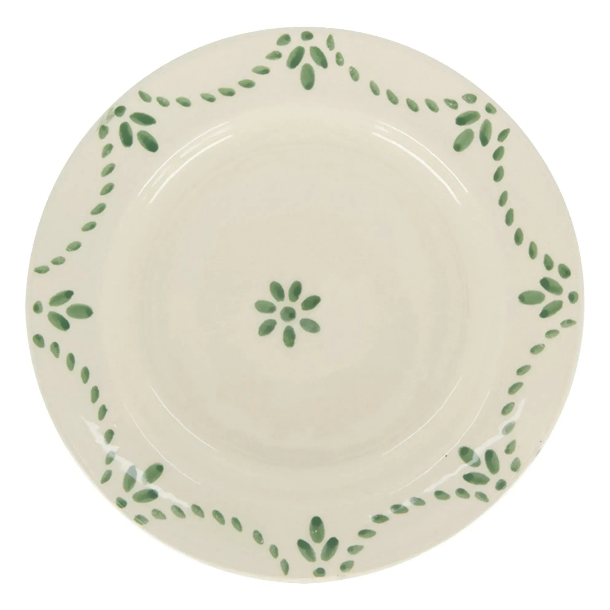 Viana Dessert Plate - Green, Stoneware product