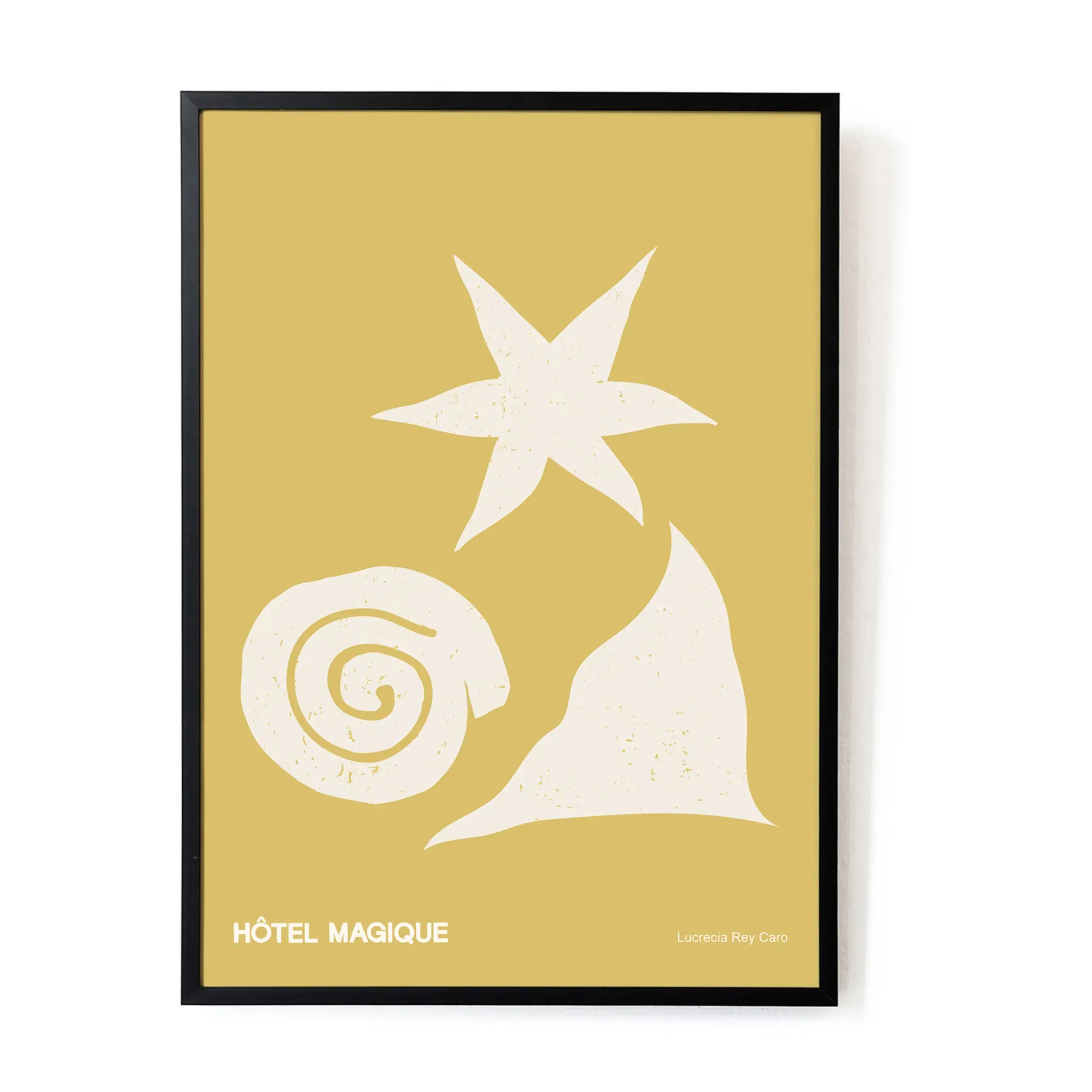 Sea, Sun by Lucrecia Rey Caro A3 Poster - Yellow product