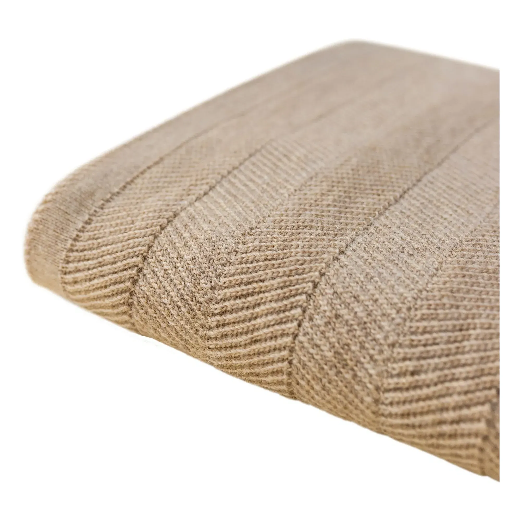 Freddie Merino Wool Blanket - Sand alternate view
