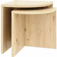 Combine Set of 2 Coffee Tables - Natural, Pine Wood alternate view