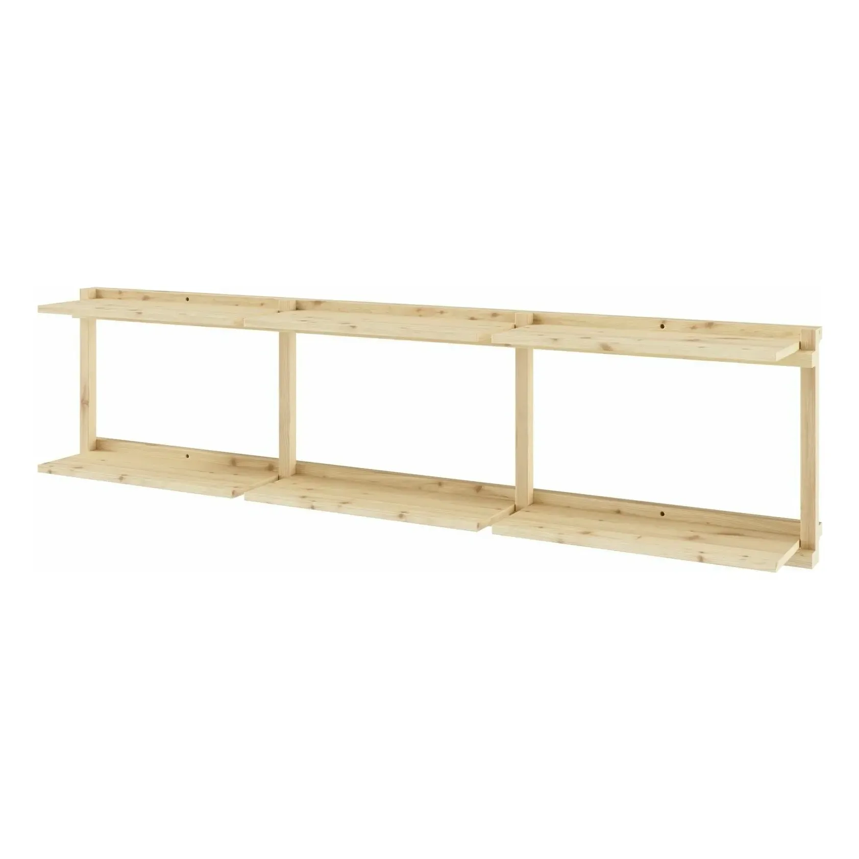 Groove Narrow Shelving Unit - Natural, Pine product