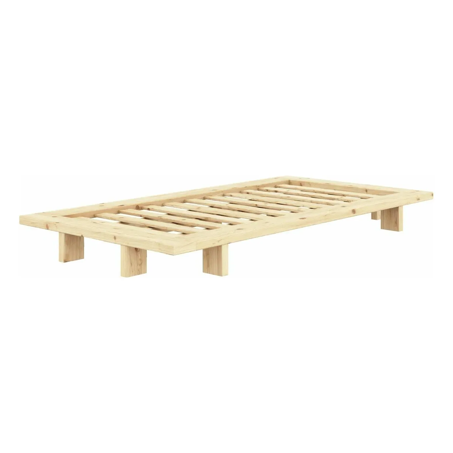 Japan Low-Profile Bed Frame - Natural, Pine Wood product