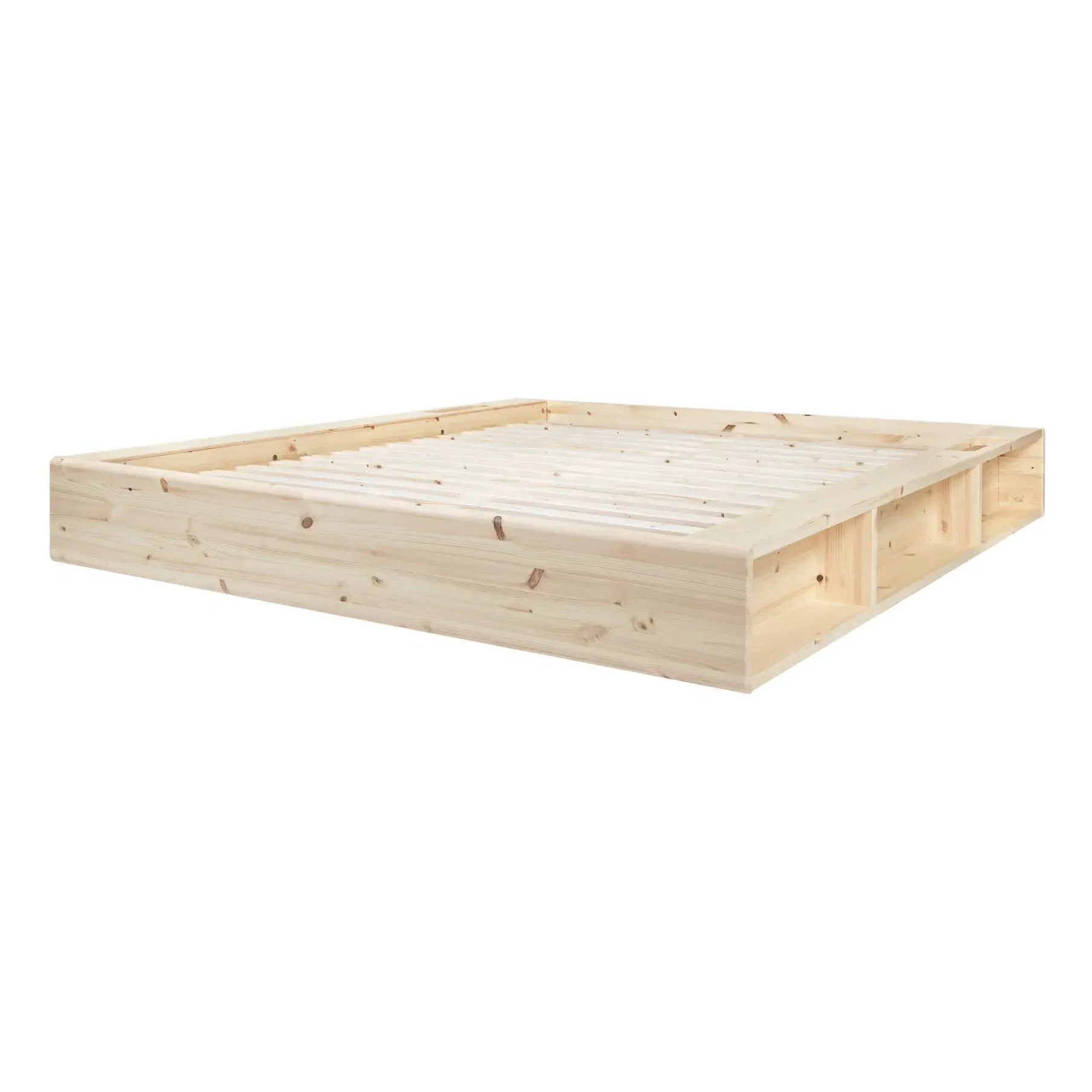 Ziggy Bed Frame with Storage - Light Wood, Pine product