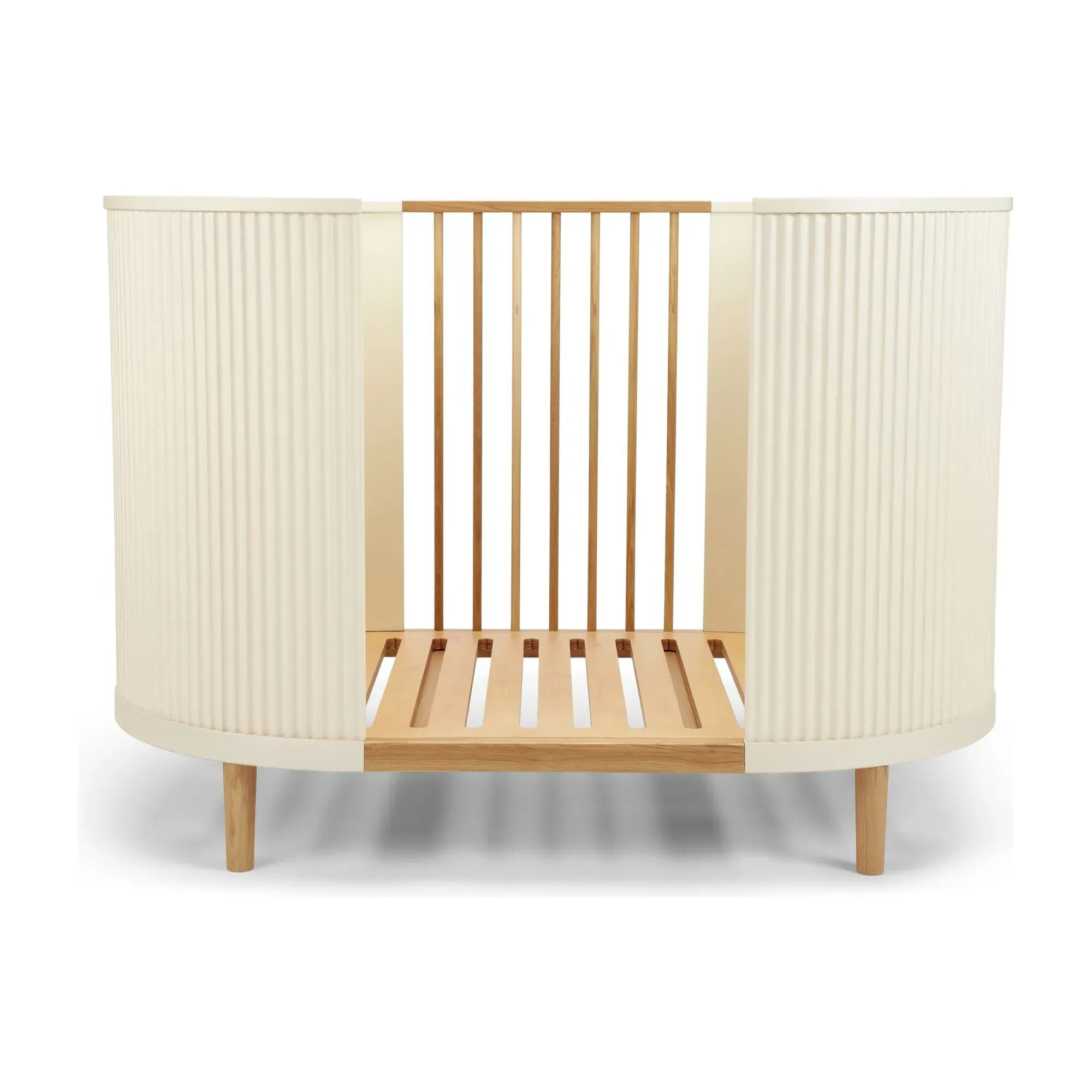 Kai Adjustable Crib - Cream, Oak Wood product