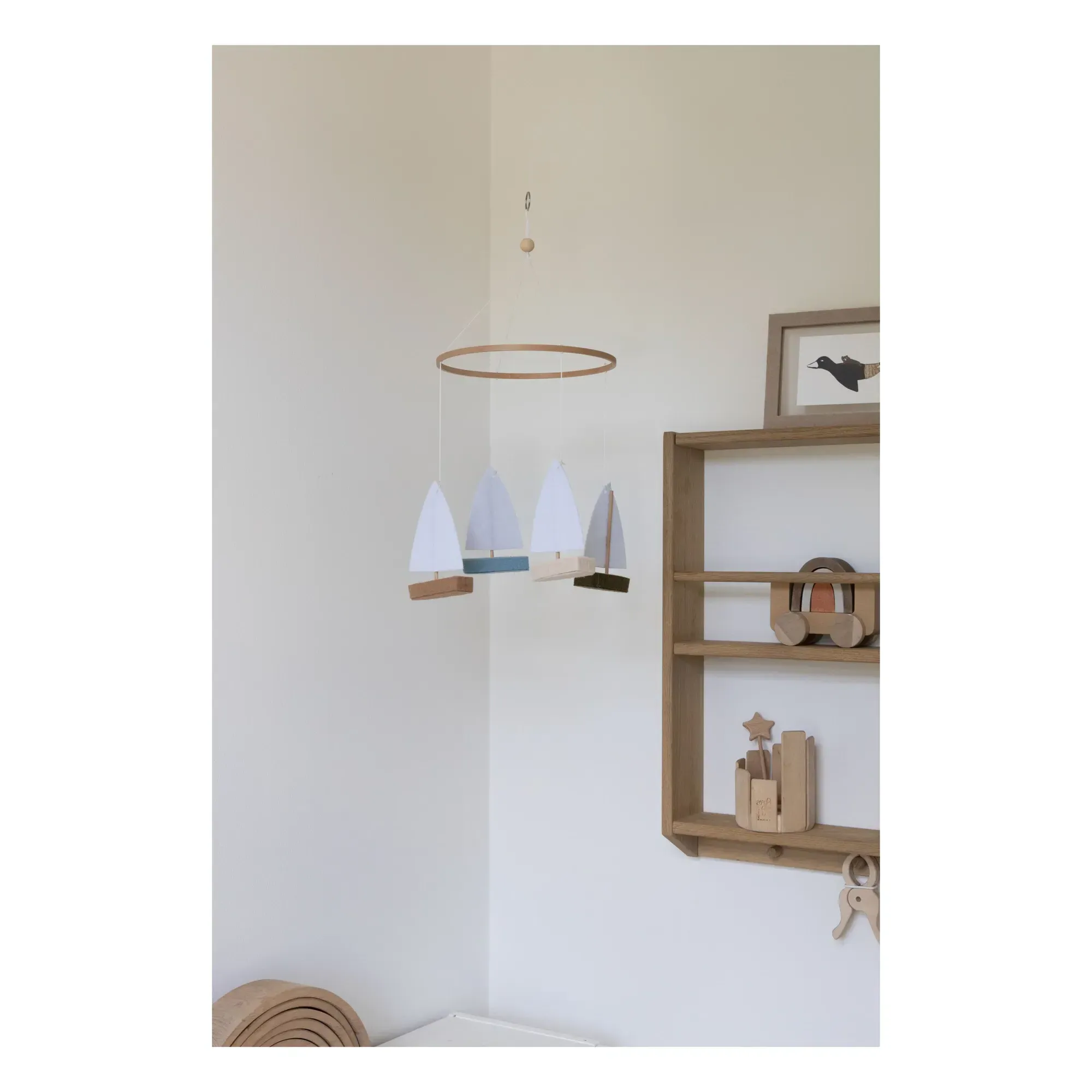 Mobile Bateaux Hanging Decoration - Multicoloured, Felt alternate view