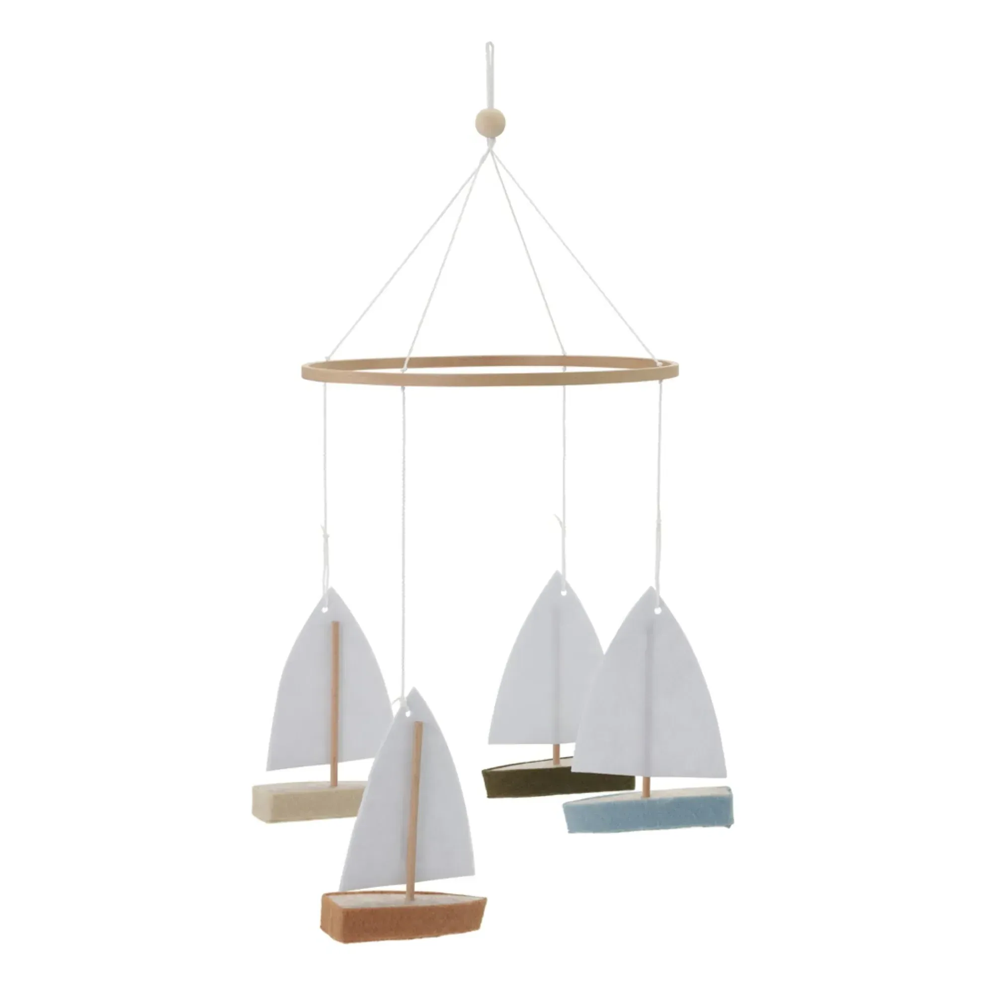 Mobile Bateaux Hanging Decoration - Multicoloured, Felt product