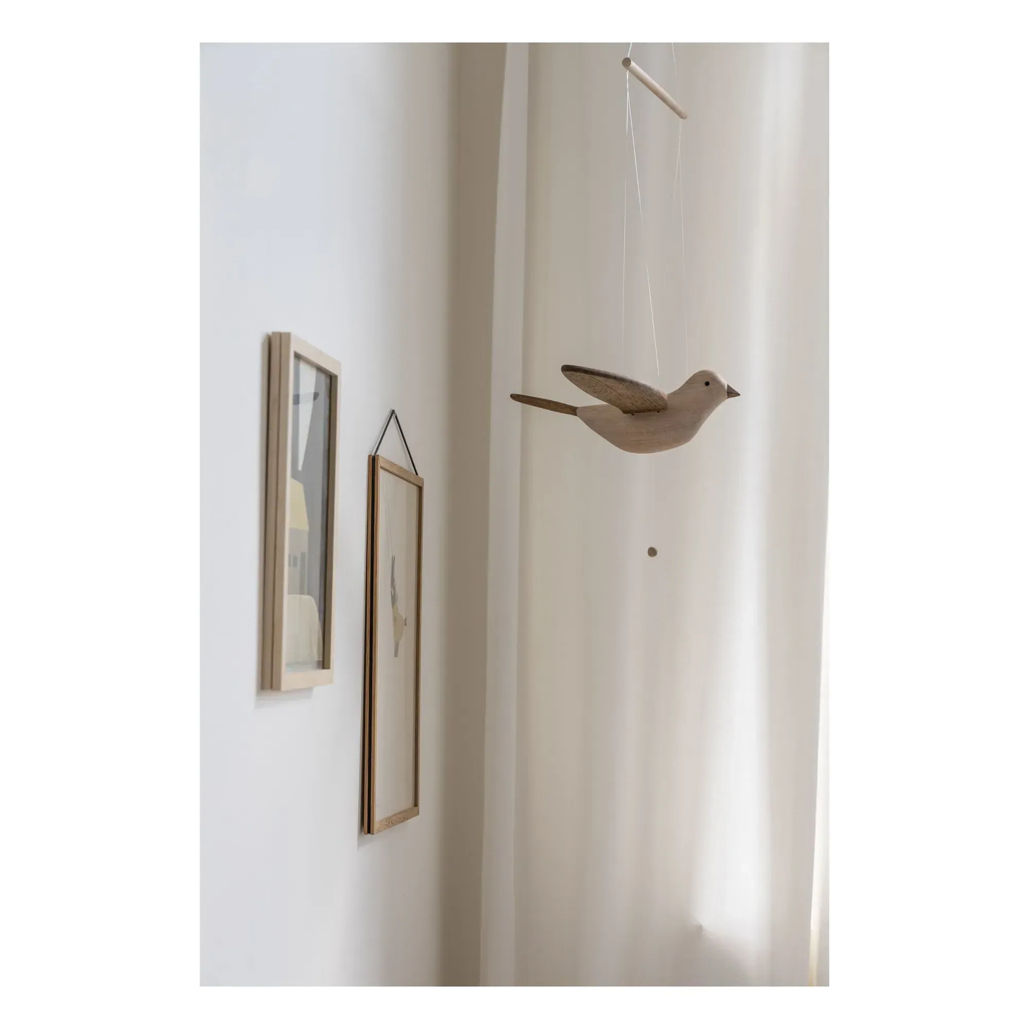 Mobile Oiseau Wall Decoration - Dark Oak alternate view