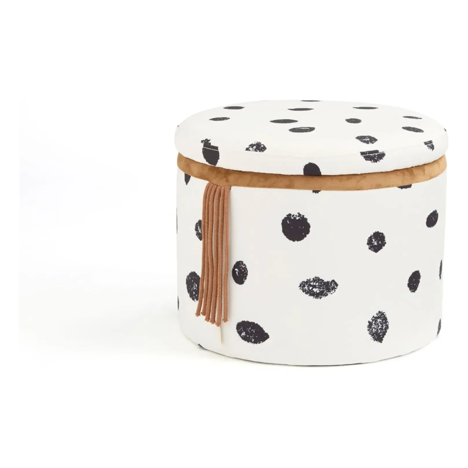 Fifi Storage Pouffe - White, Polyester product